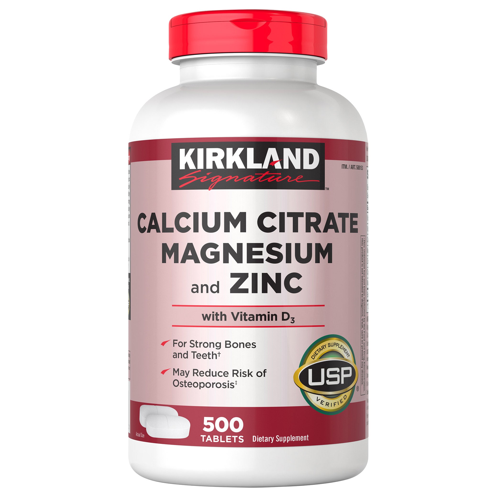 KIRKLAND SIGNATURE CALCIUM CITRATE 500 CT - Image 1