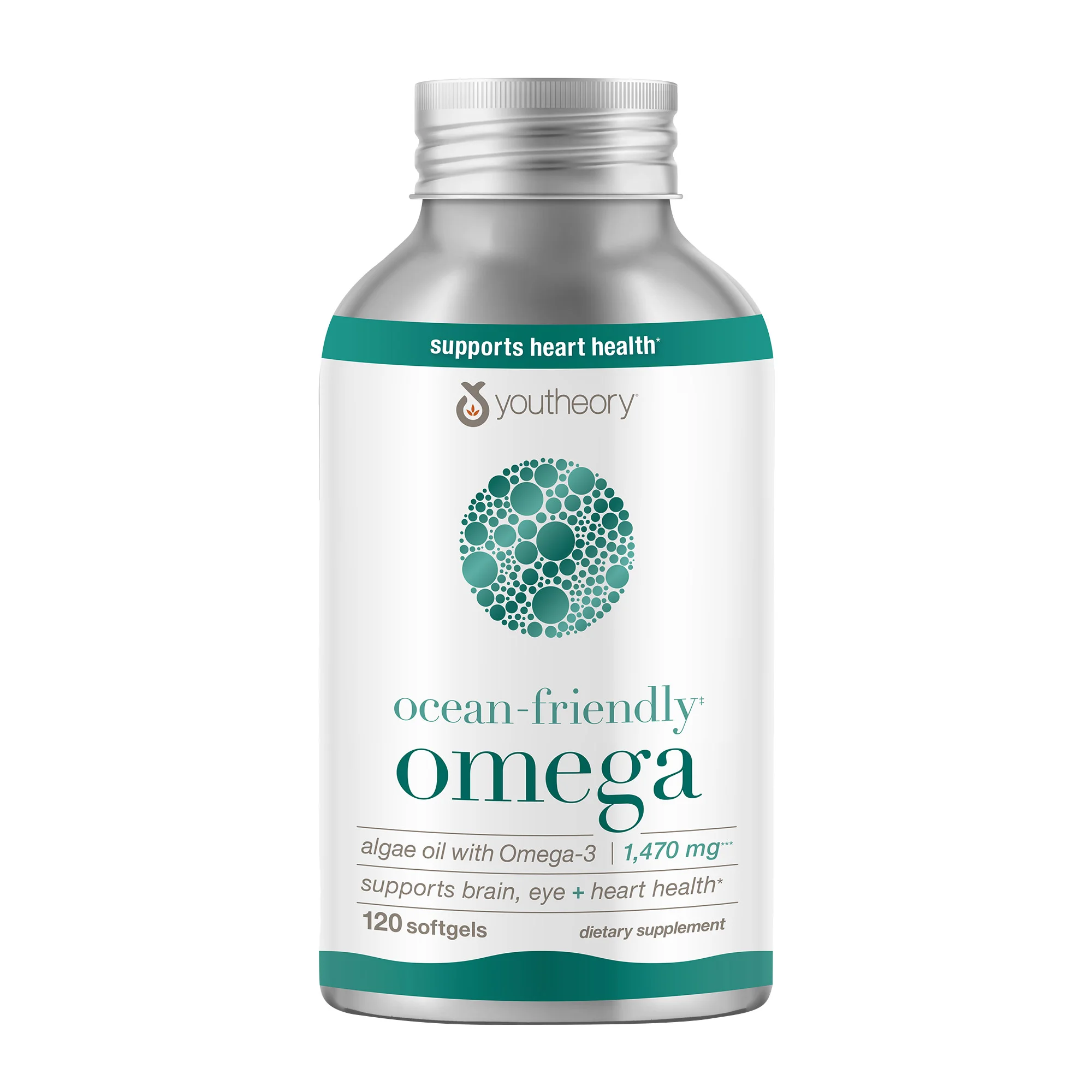 YOUTHEORY OCEAN FRIENDLY OMEGA 1470MG 120CT VEGAN SOFTGELS - Image 1
