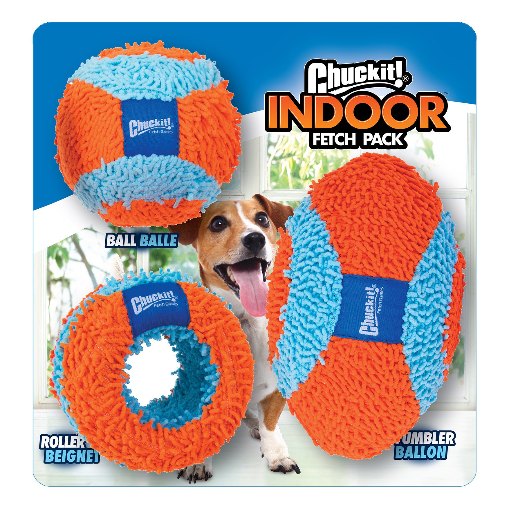 CHUCKIT INDOOR FETCH PACK 3 PACK