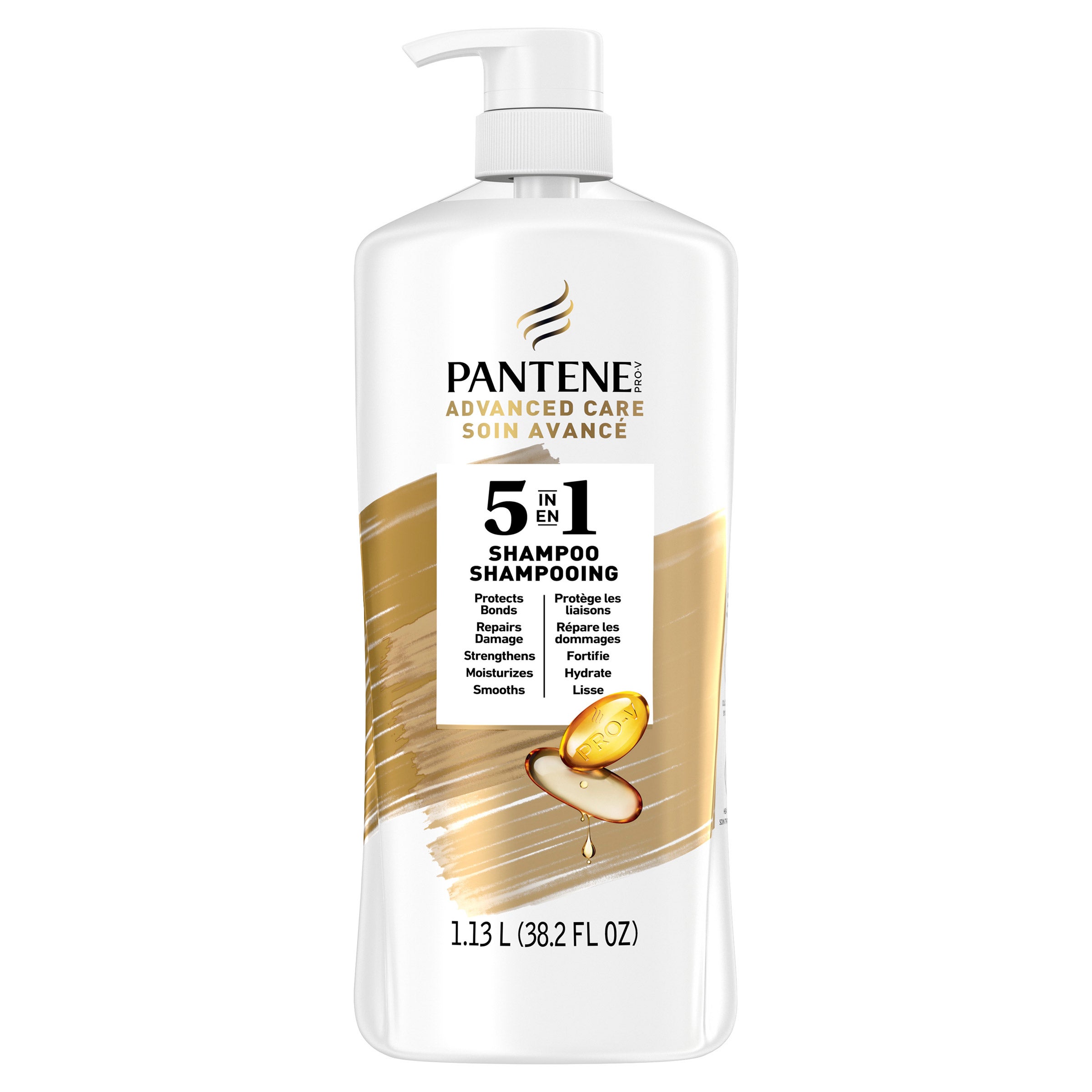 PANTENE ADVANCED CARE 5-IN-1 SHAMPOO 38.2 FL OZ - Image 1