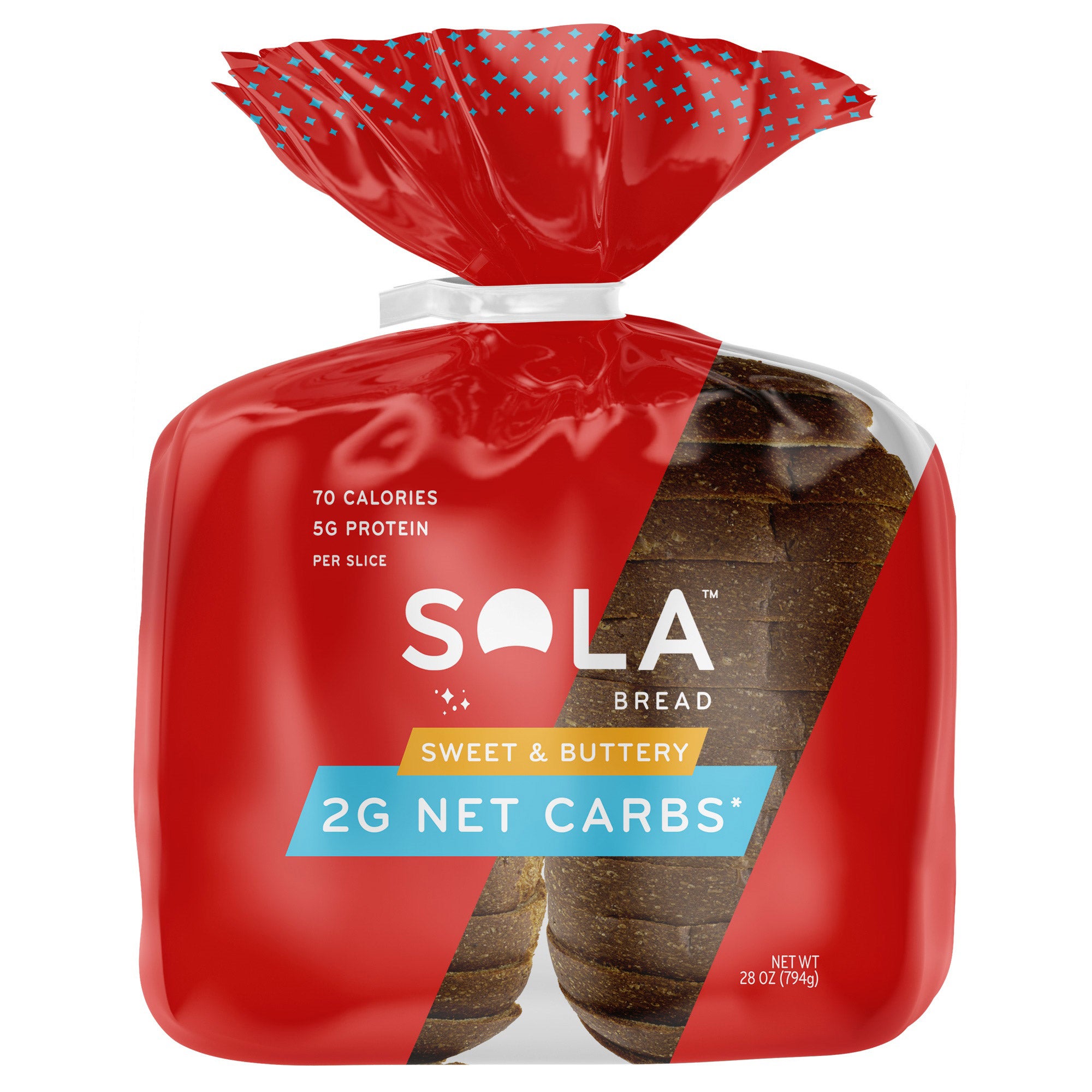 SOLA SWEET AND BUTTERY KETO FRIENDLY BREAD 2/14 OZ