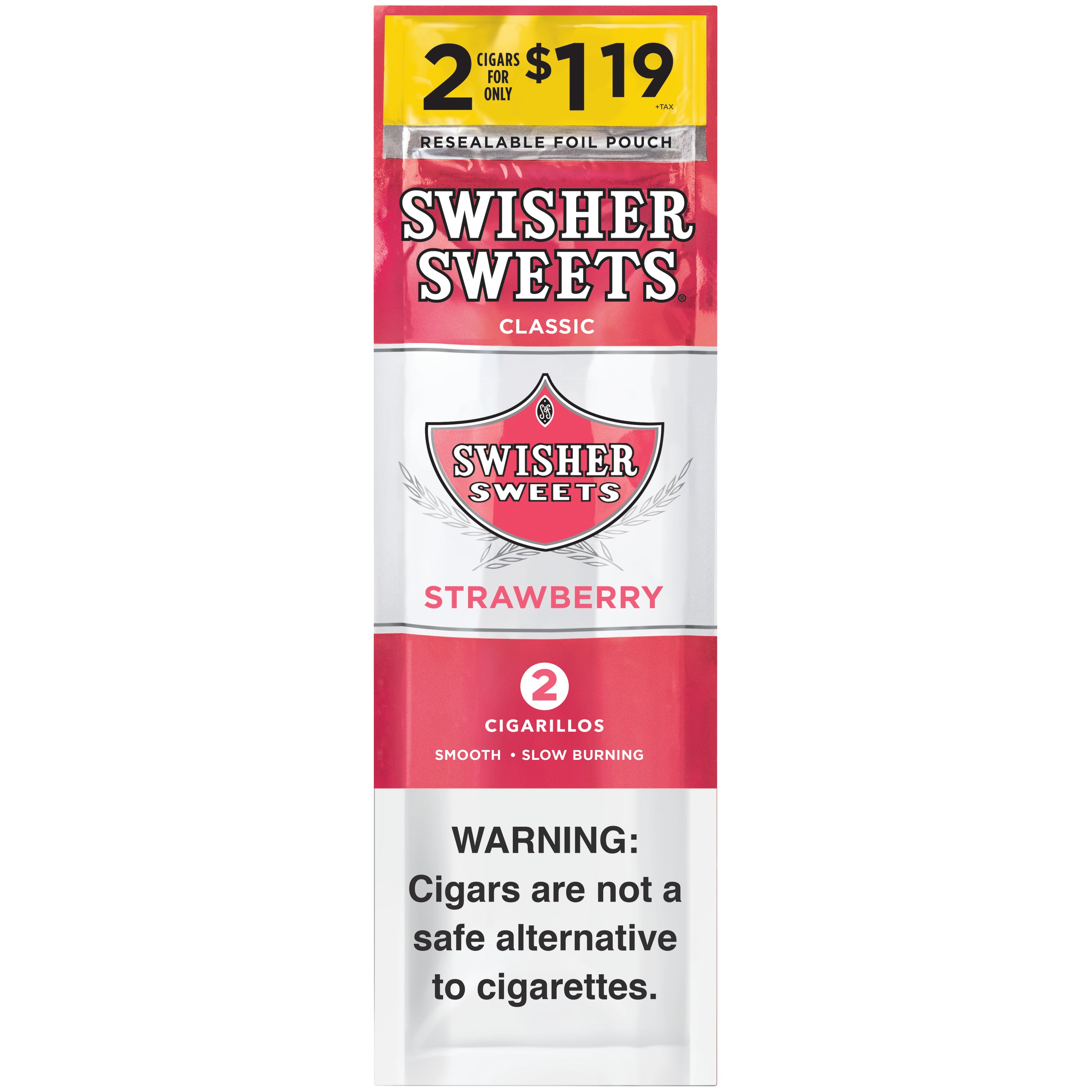 SWISHER SWEETS STRAWBERRY CIGARILLO 30/2CT $1.19 PP