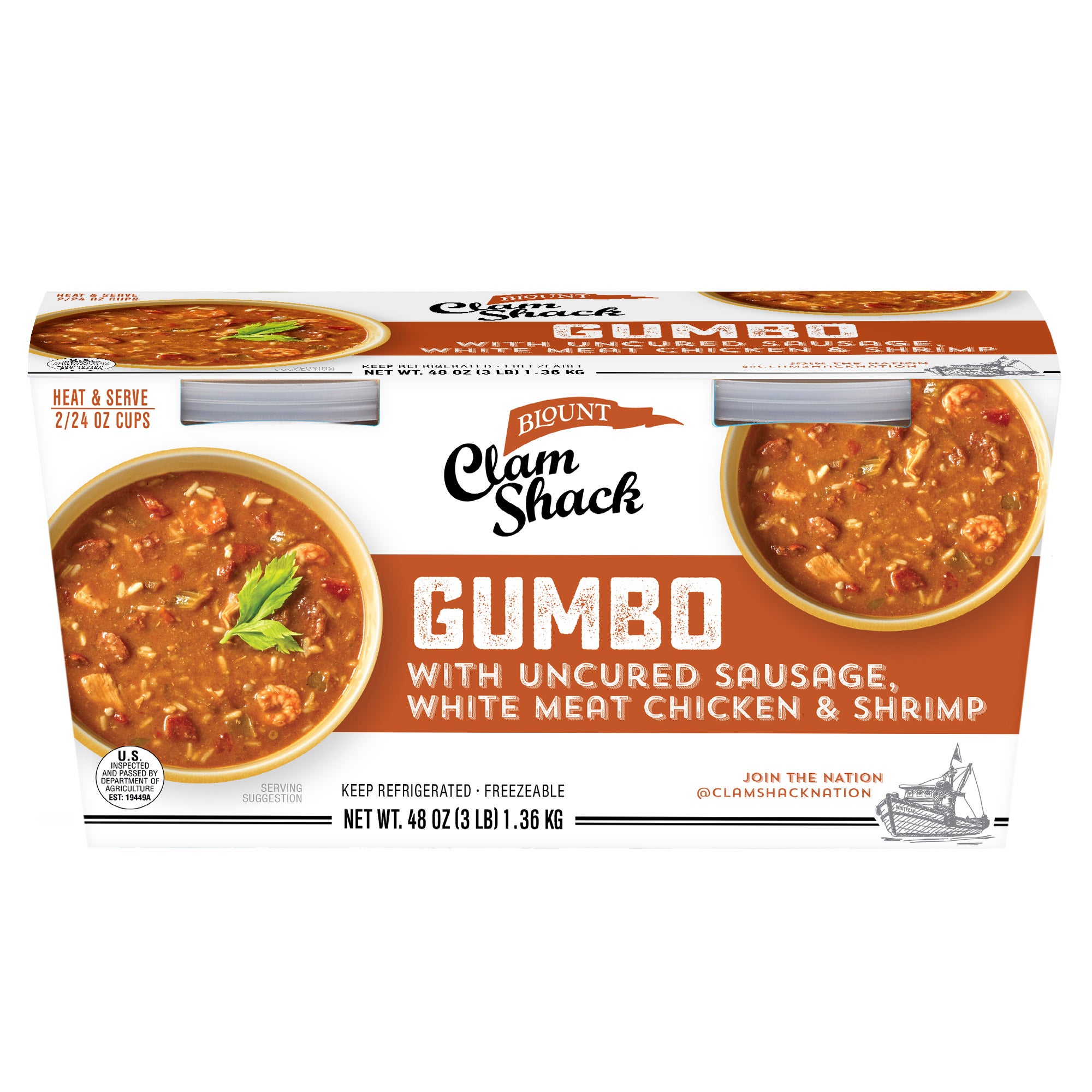 BLOUNT CLAM SHACK GUMBO 2/24 OZ