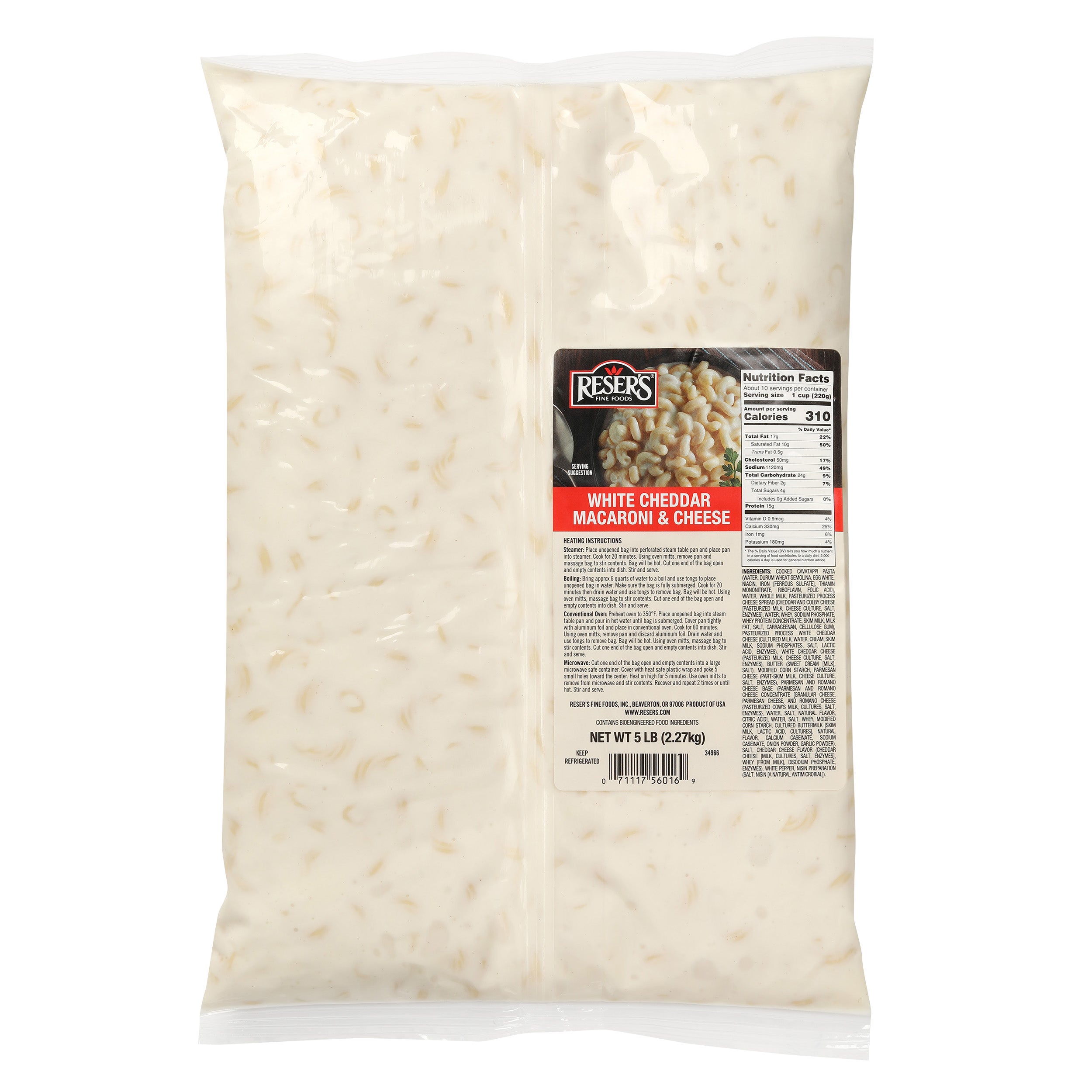 RESER'S MAC AND CHEESE WHITE CHEDDAR 5LB - Image 1
