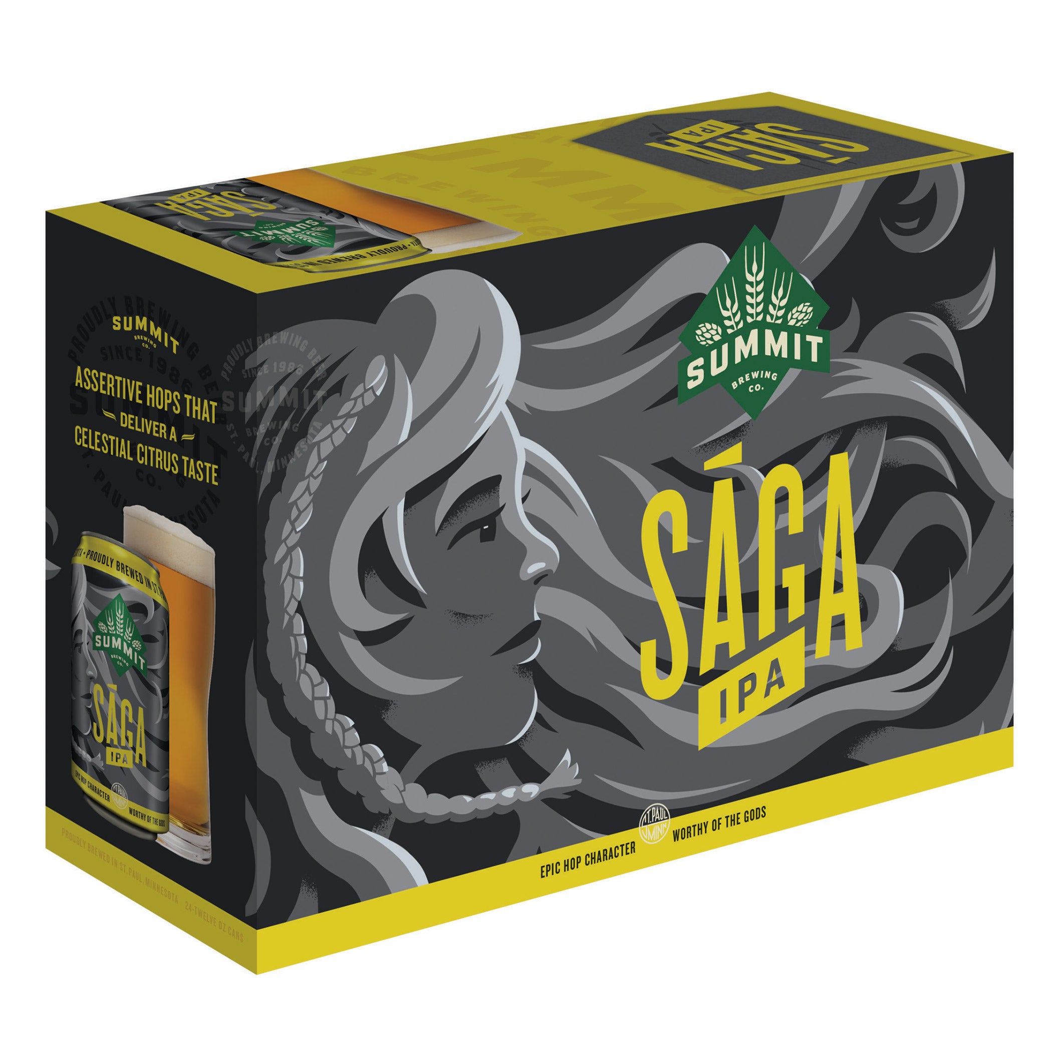 SUMMIT BREWING COMPANY SAGA IPA 24/12OZ CANS