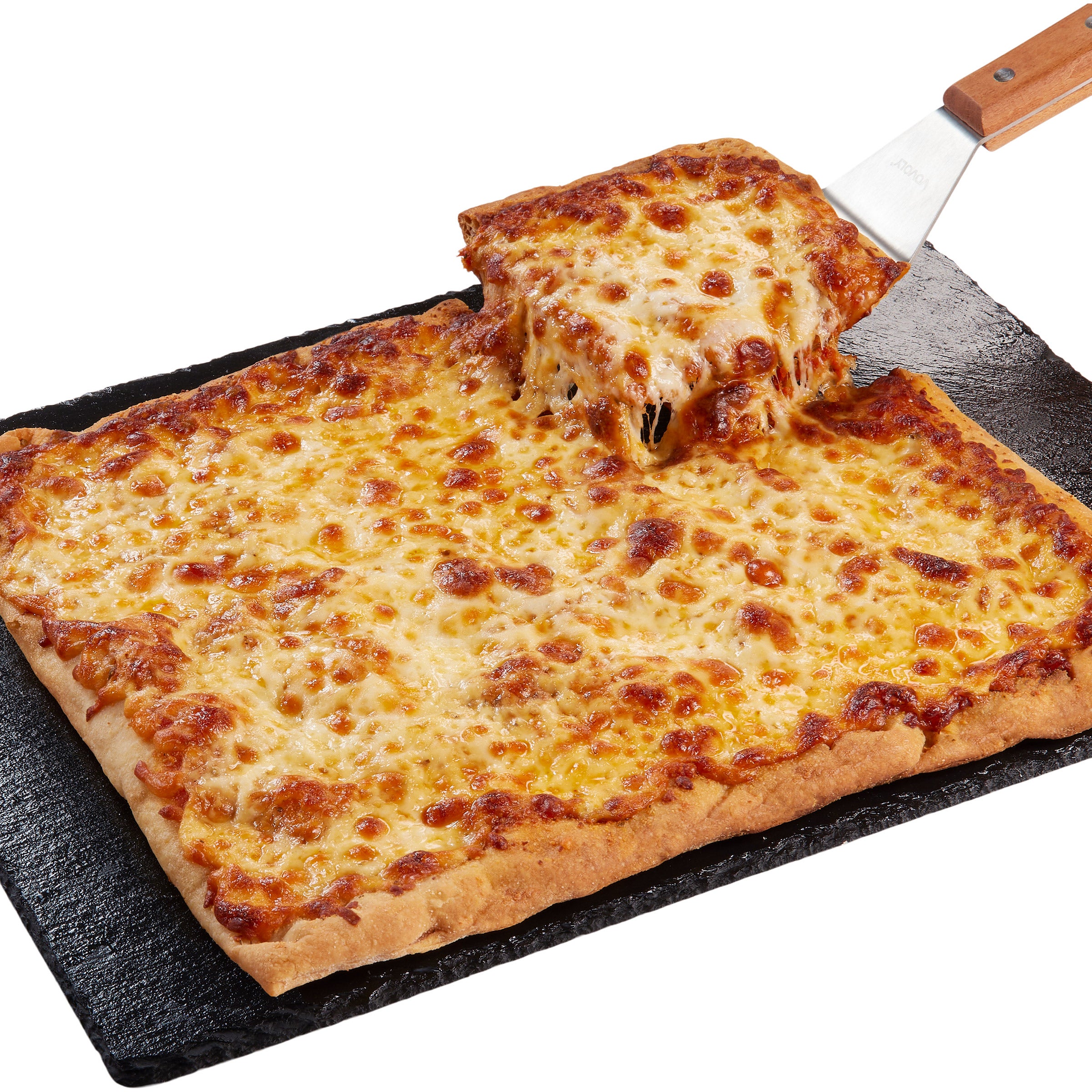 CHEESE PIZZA TAKE AND BAKE ON ROMAN STYLE PINSA CRUST - Image 1