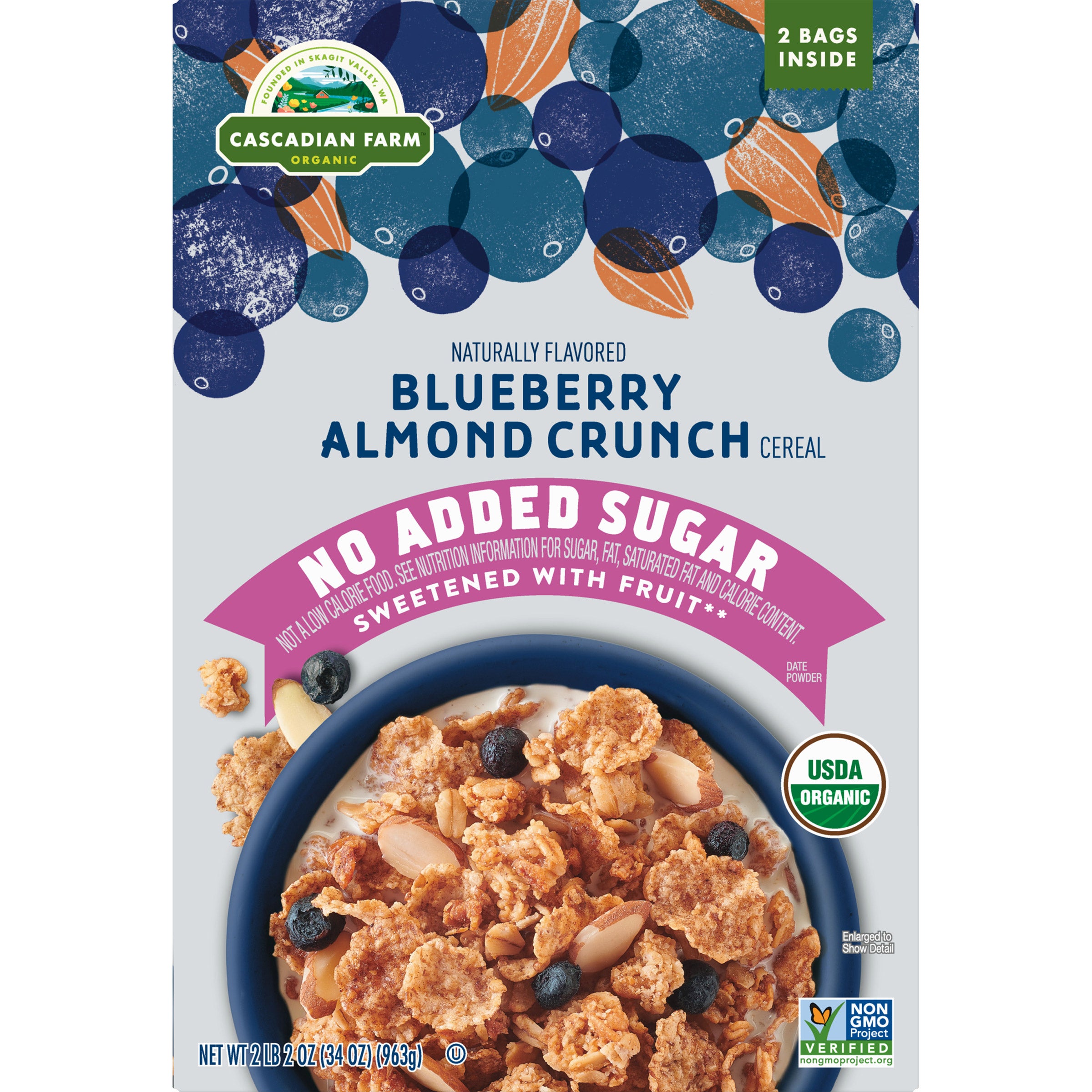 CASCADIAN FARM ORGANIC BLUEBERRY ALMOND 34 OZ - Image 1