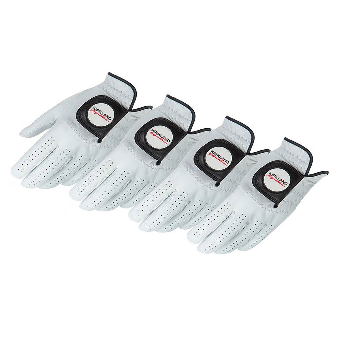 KIRKLAND SIGNATURE GOLF GLOVE 4 PACK SIZE: SMALL