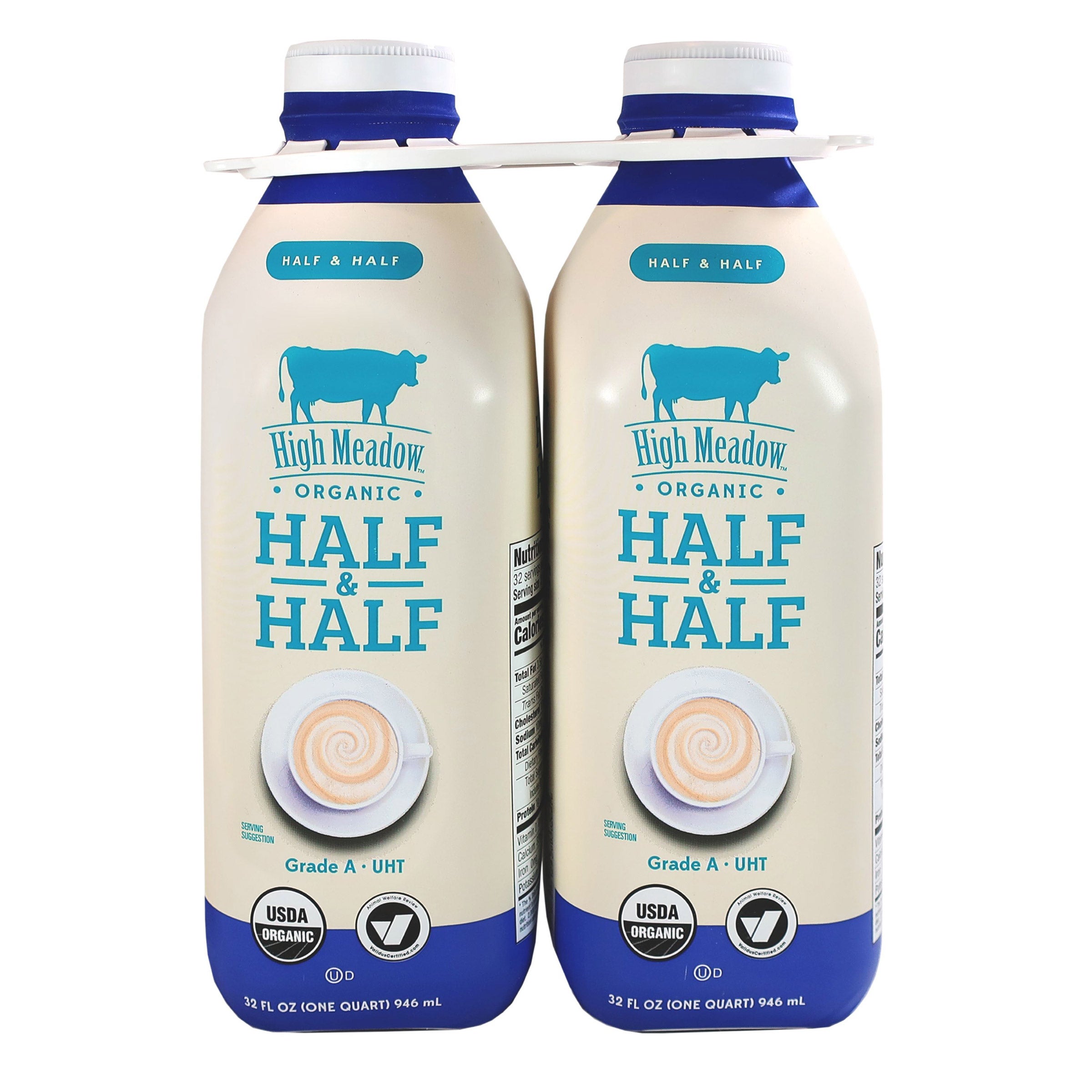 HIGH MEADOW ORGANIC HALF & HALF 2/32 OUNCE BOTTLES