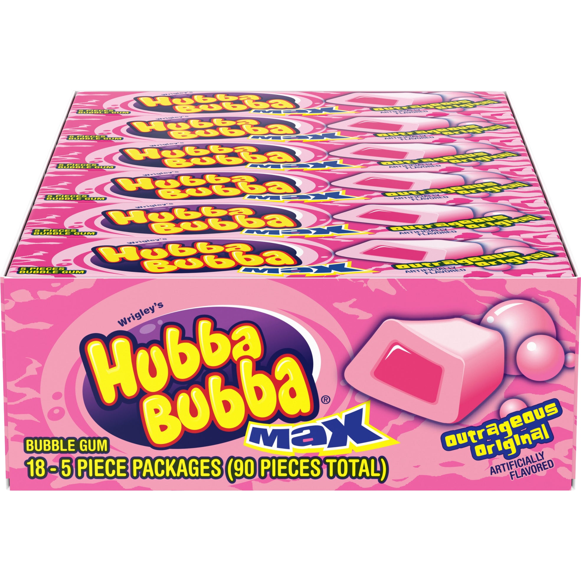 HUBBA BUBBA MAX OUTRAGEOUS ORIGINAL 18 CT/5 PC - Image 1