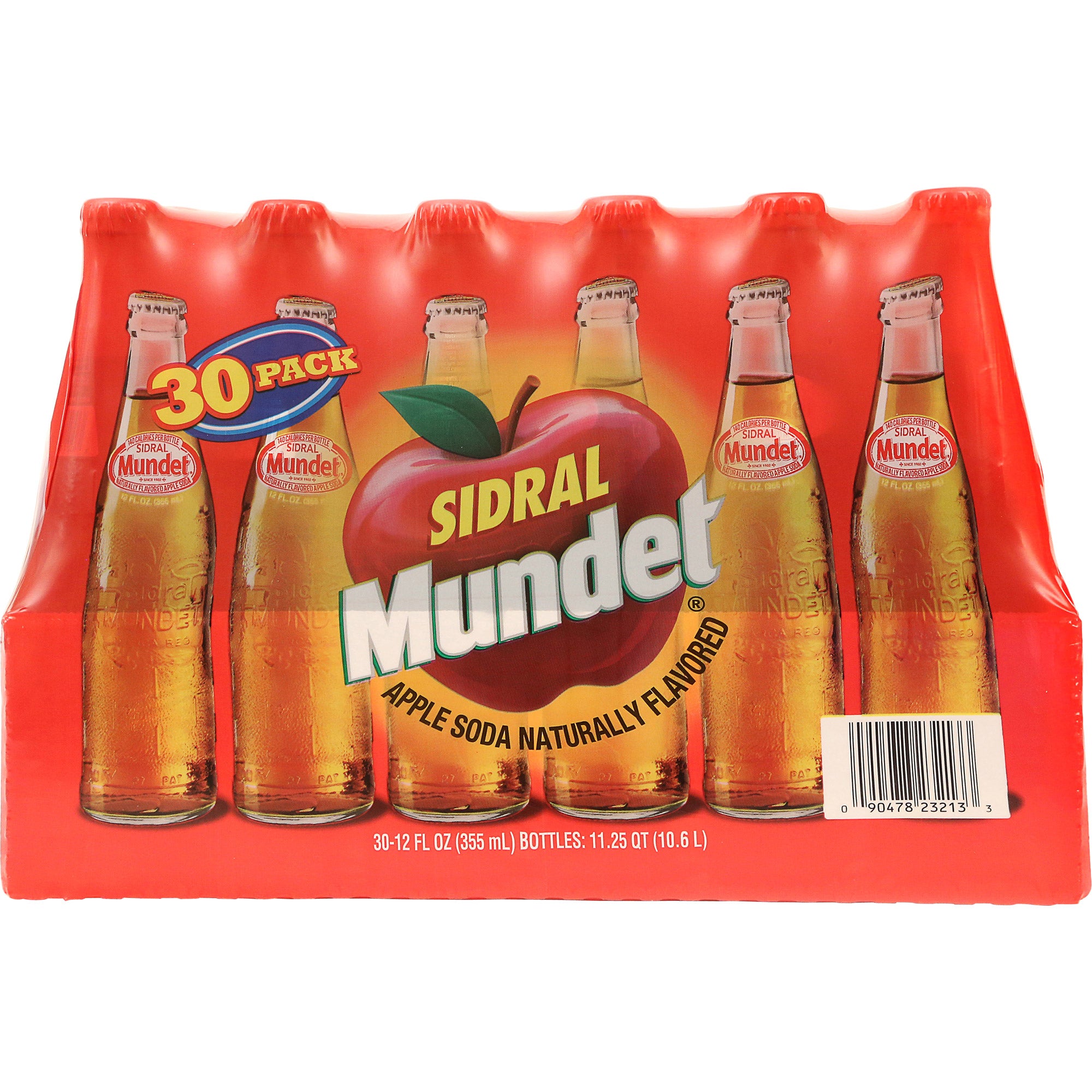 SIDRAL MUNDET APPLE SODA 30 PACK 12 OUNCES EA