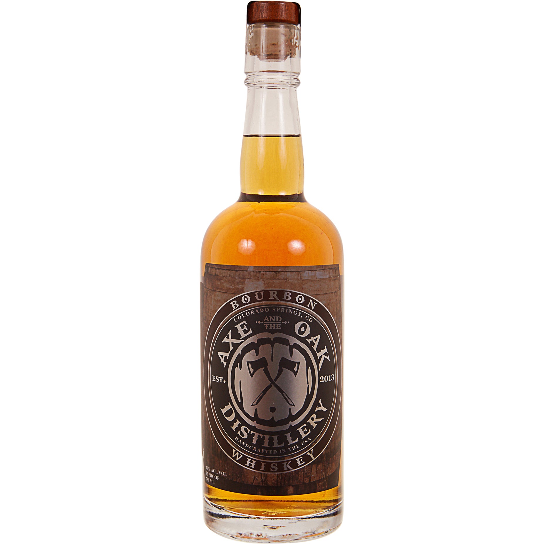 AXE AND THE OAK DIST. BOURBON WHISKEY COLORADO SPRINGS 750ML