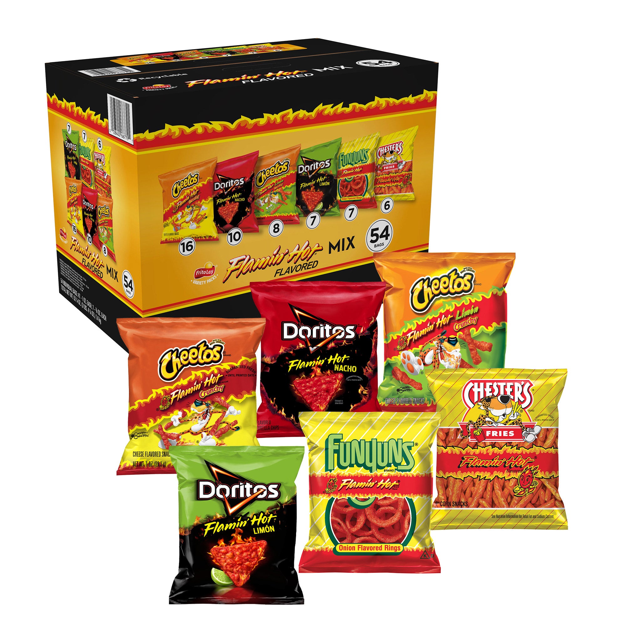 FRITO LAY FLAMIN' HOT MIX 54 COUNT - Image 1