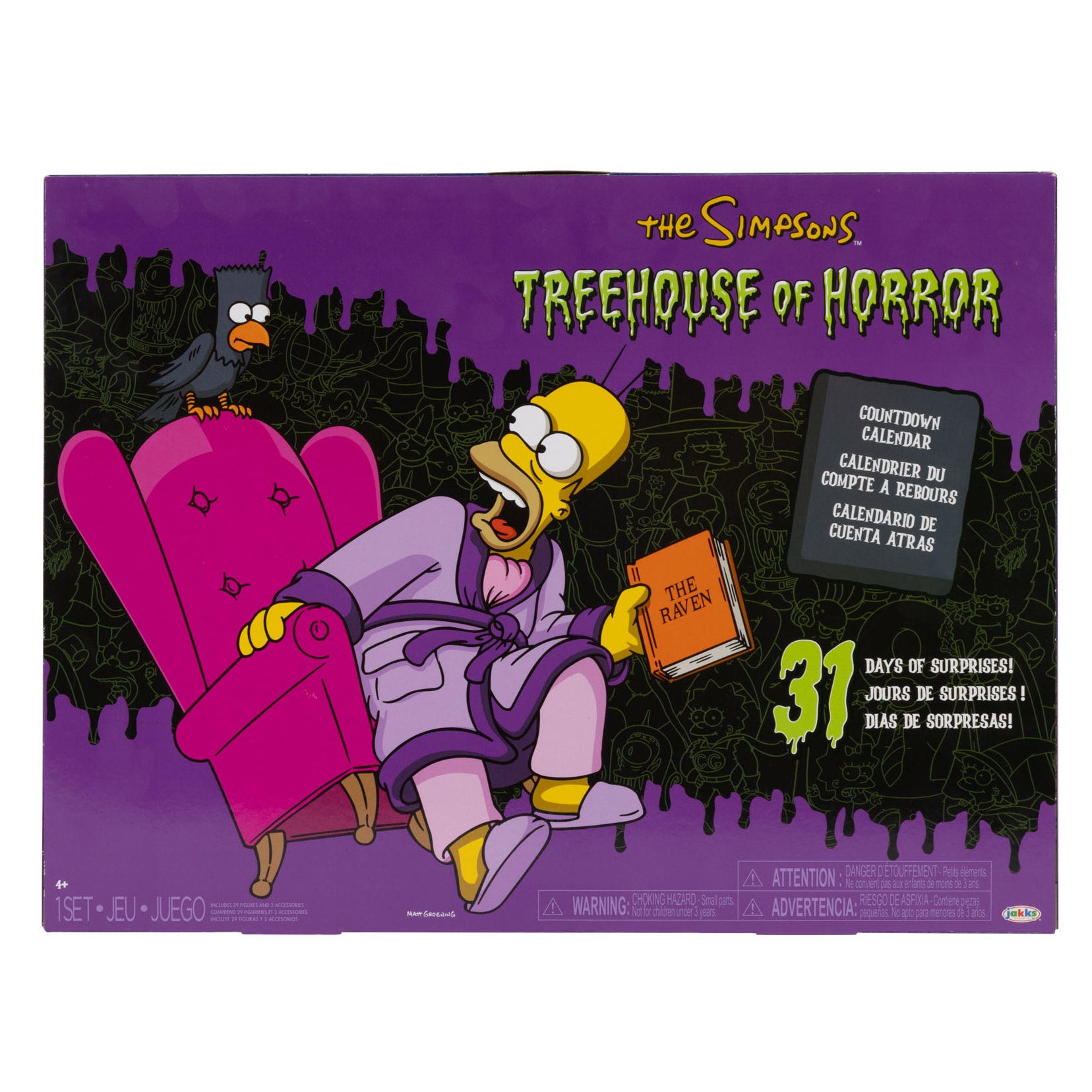 THE SIMPSONS TREEHOUSE OF HORROR 31 DAY ADVENT CALENDAR