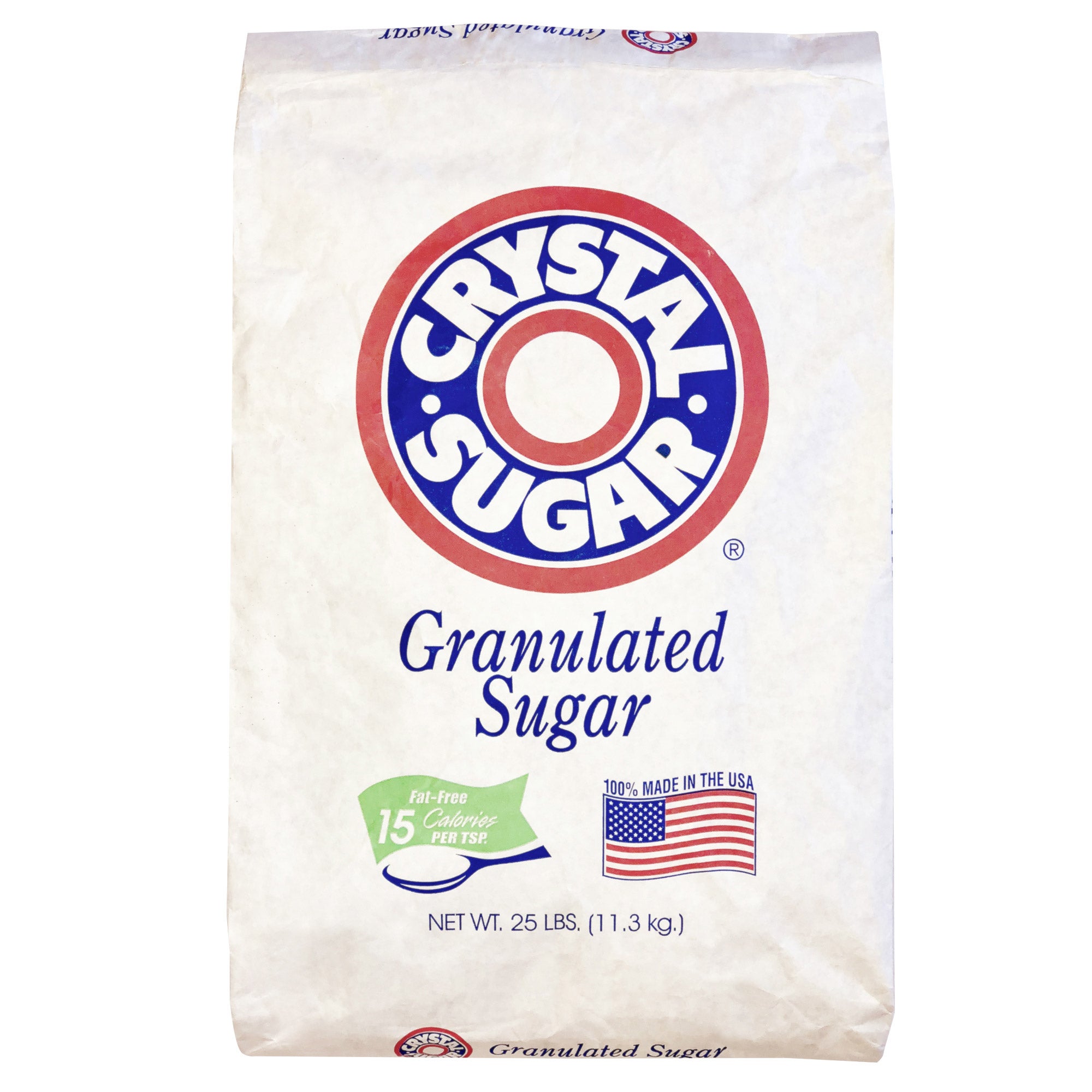 CRYSTAL GRANULATED SUGAR 25 POUND BAG