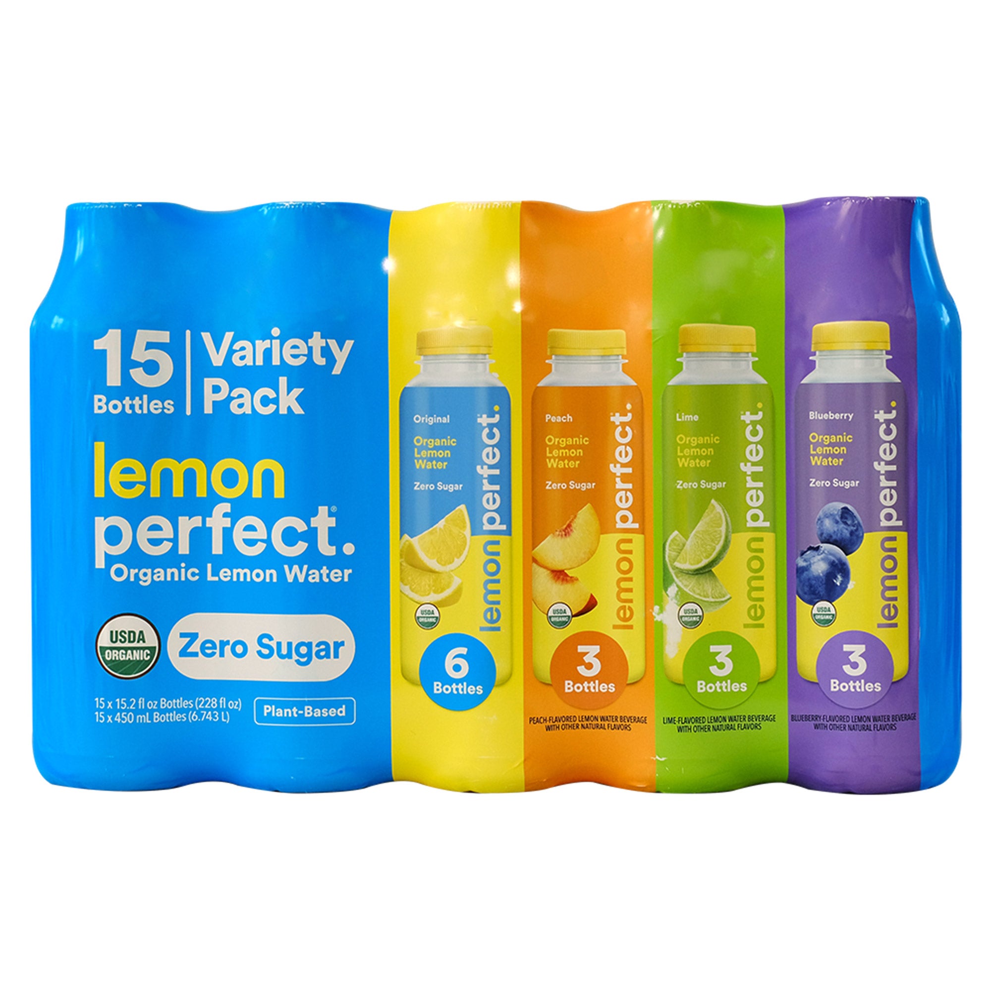 LEMON PERFECT ORGANIC VARIETY PACK 15/15.2 OUNCE BOTTLES - Image 1
