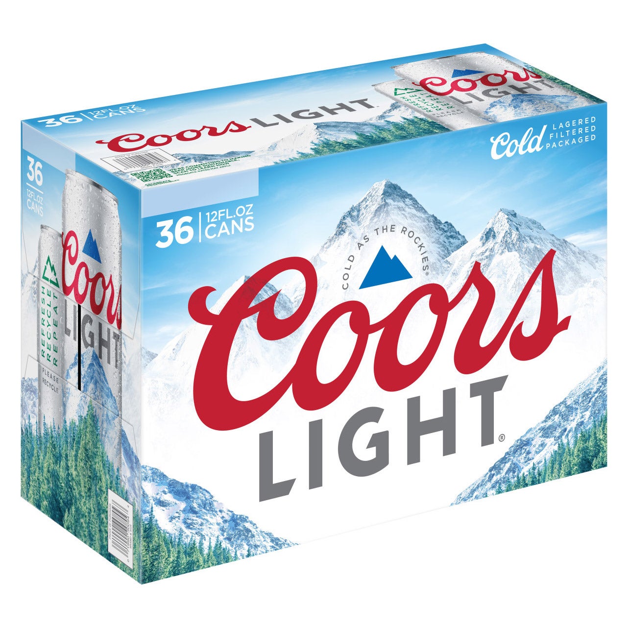 COORS BREWING COMPANY COORS LIGHT 36/12 OZ CANS