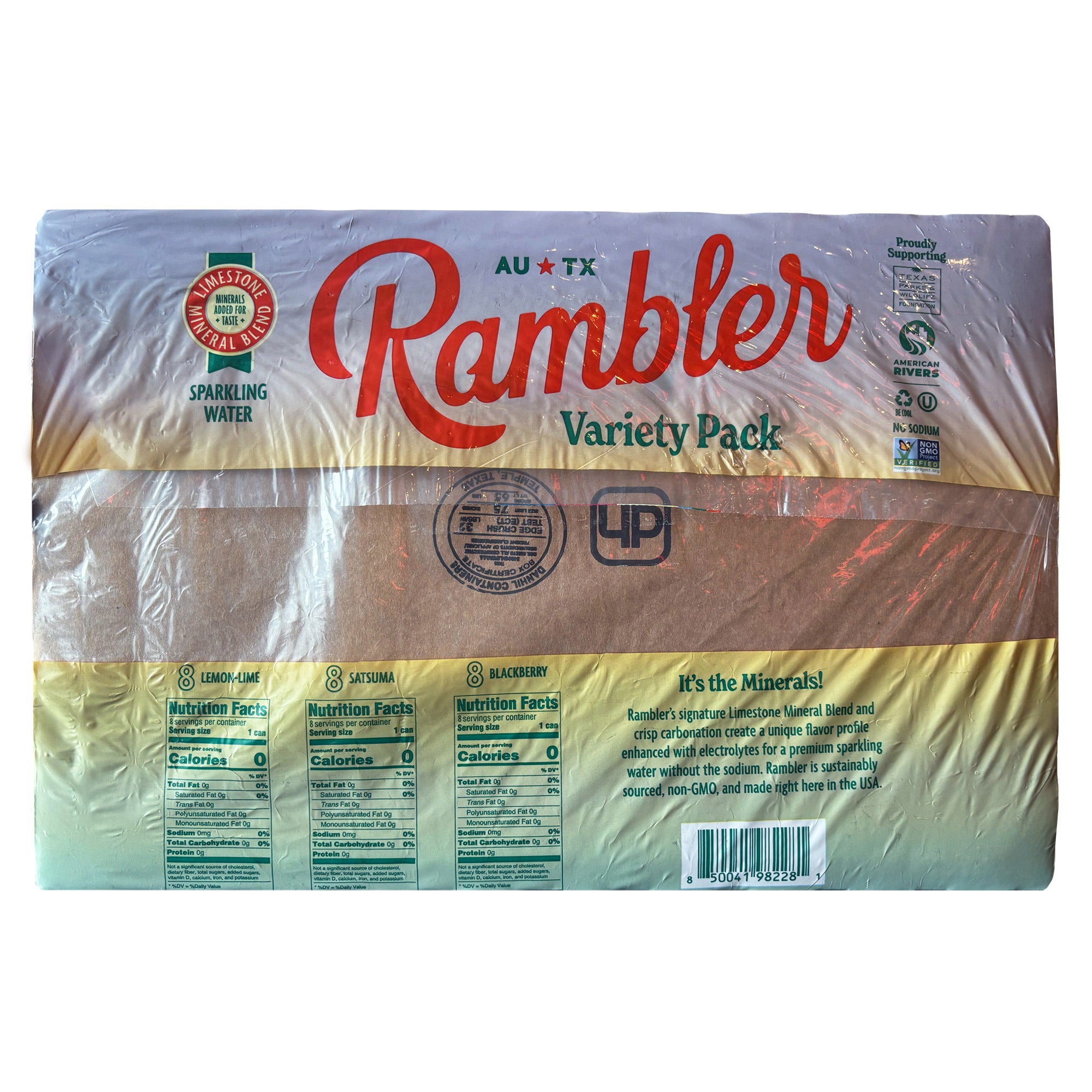RAMBLER SPARKLING WATER VARIETY PACK 24 CT / 12 OZ