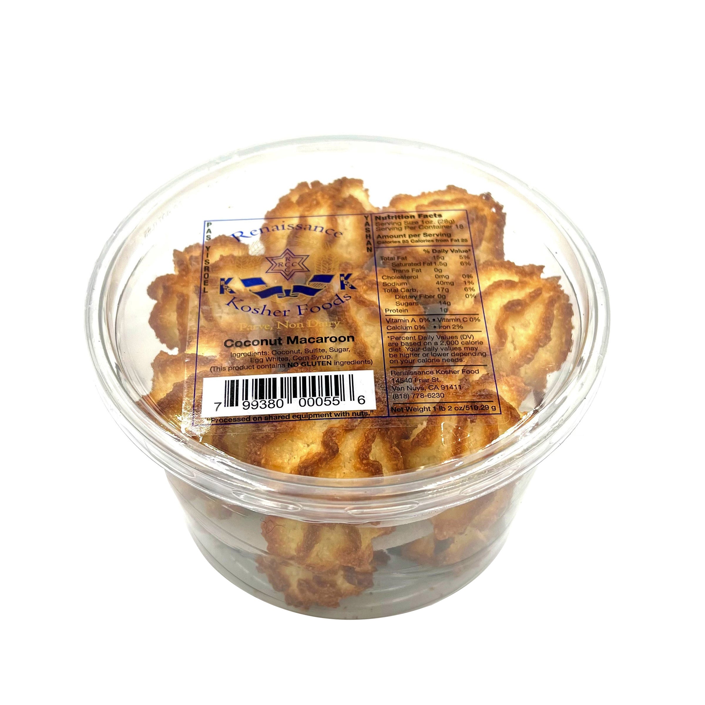 RENAISSANCE COCONUT MACAROONS 18 OZ