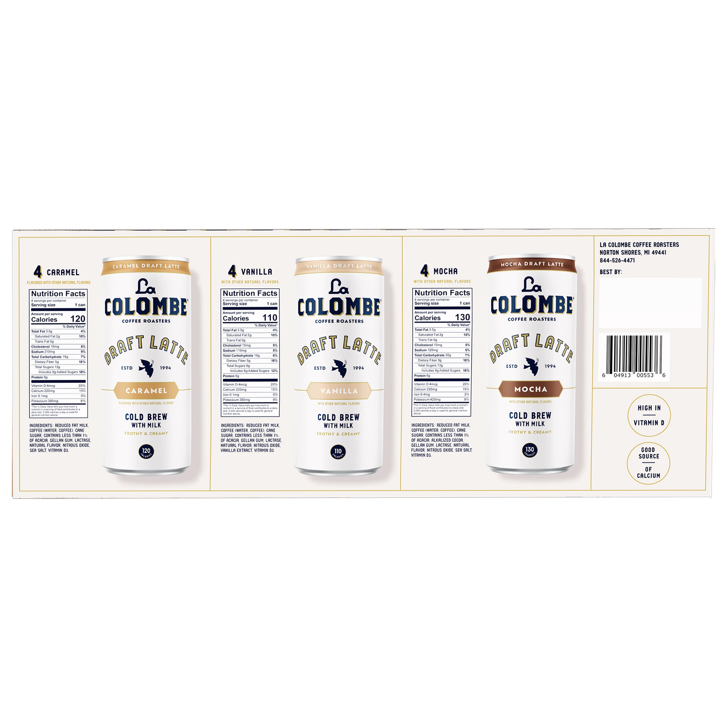 LA COLOMBE DRAFT LATTE VP 12/9 OUNCE CANS - Image 1