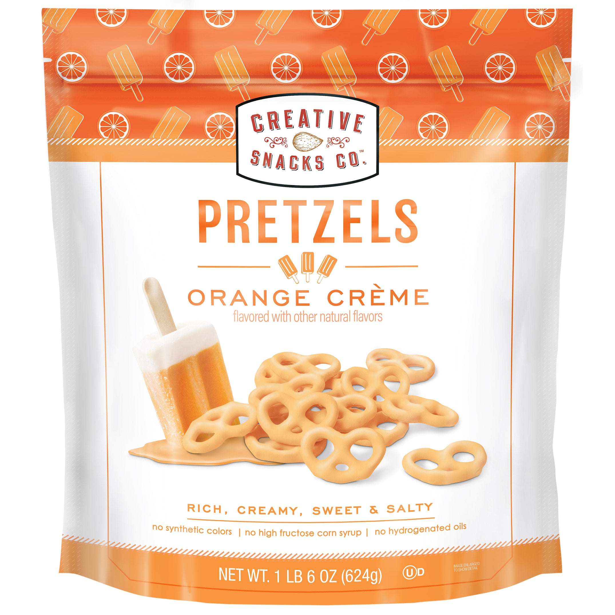 CREATIVE SNACKS ORANGE CREAM PRETZELS 26 OZ - Image 1