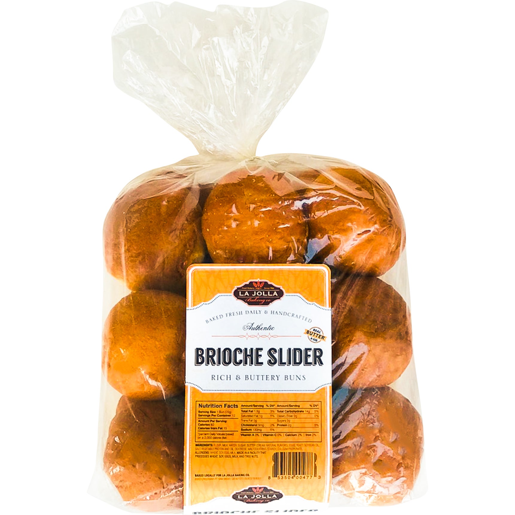 LA JOLLA BAKING CO. BRIOCHE SLIDERS 18 CT
