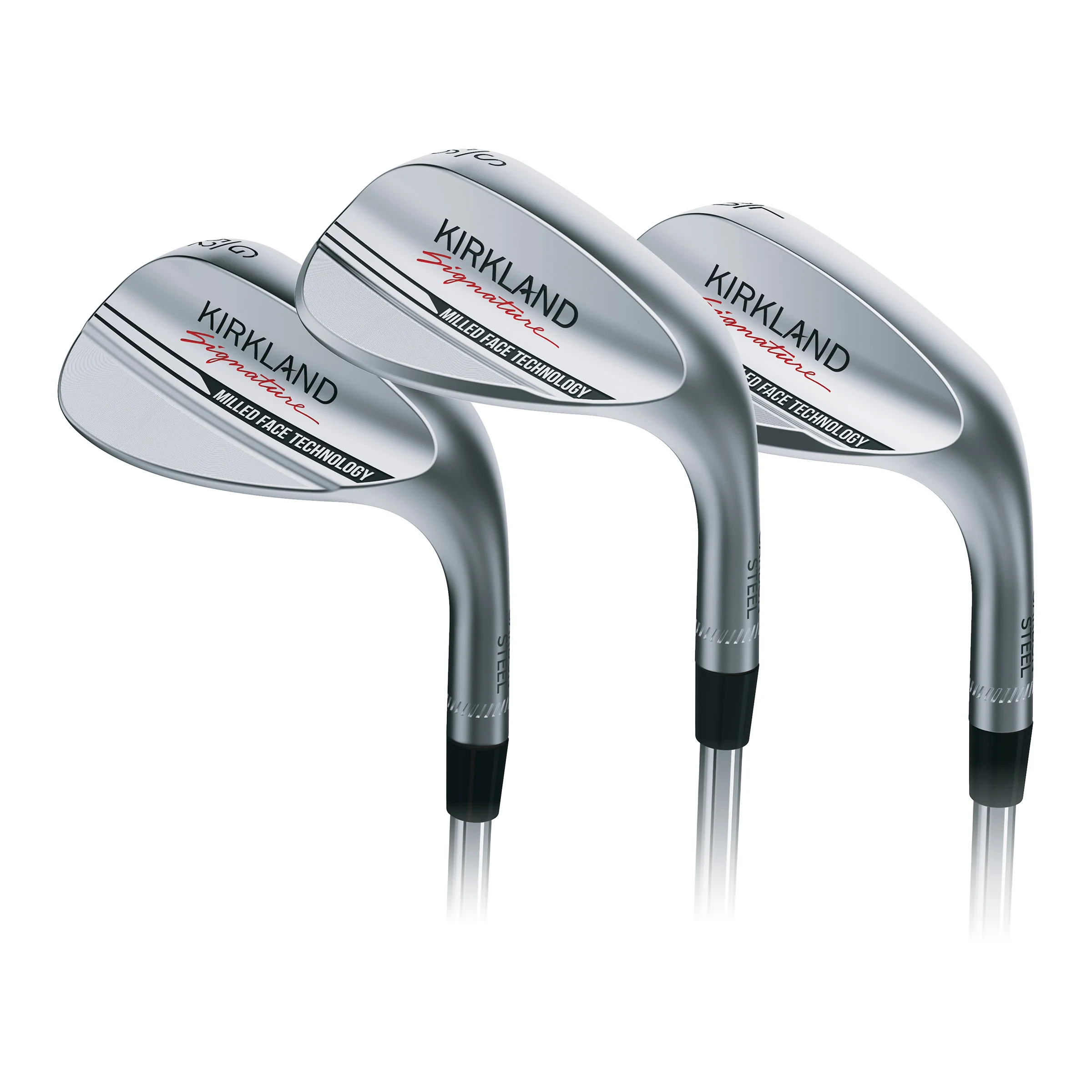 KIRKLAND SIGNATURE 3PC GOLF WEDGE SET GAP, SAND & LOB WEDGES - Image 1