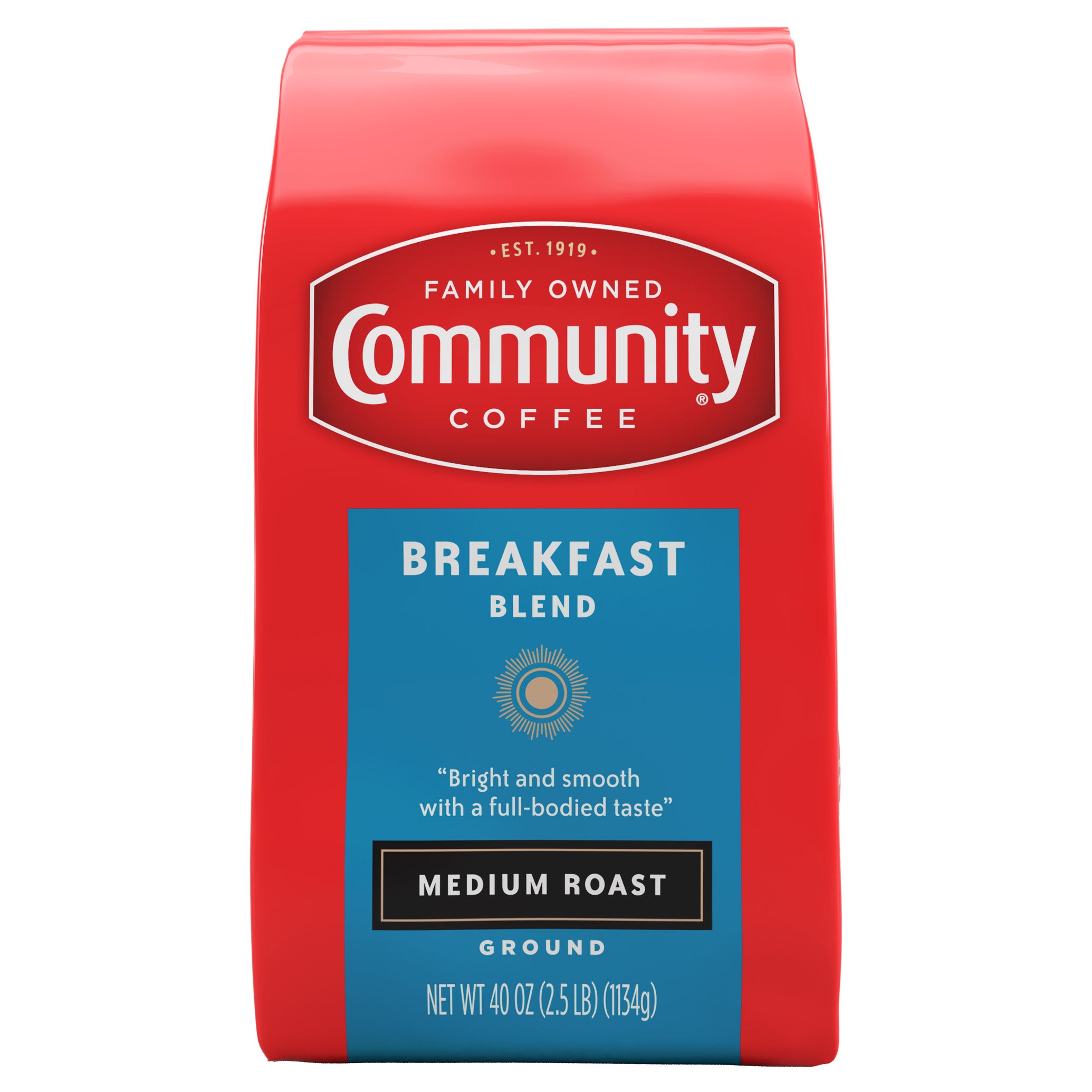 COMMUNITY COFFEE BREAKFAST BLEND 40 OZ - Image 1