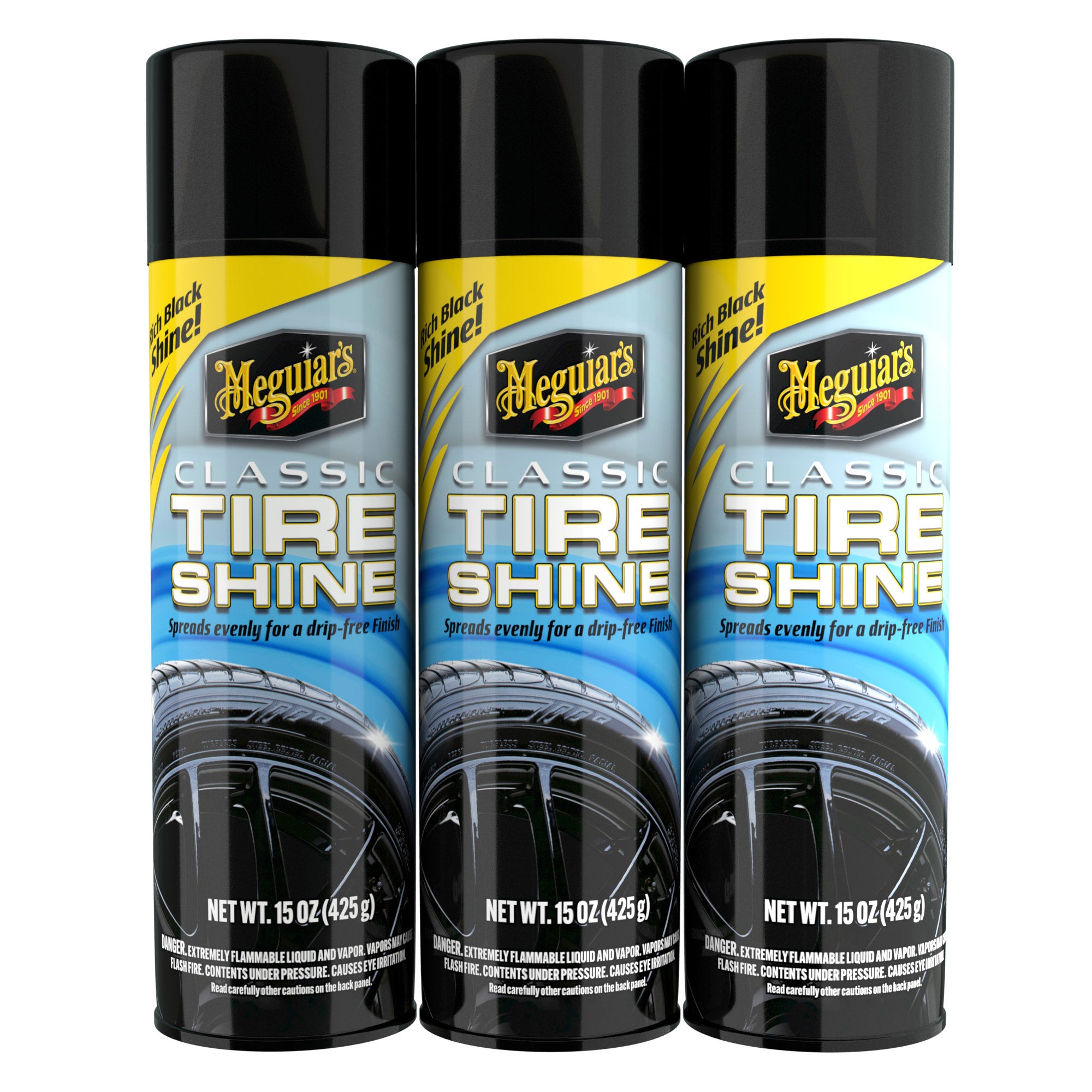 MEGUIAR'S TIRE SHINE 3-15OZ PACK