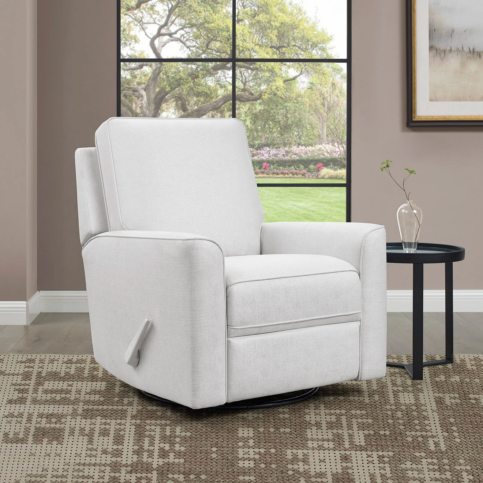 TRUE INNOVATIONS PAXLEY FABRIC SWIVEL GLIDER RECLINER