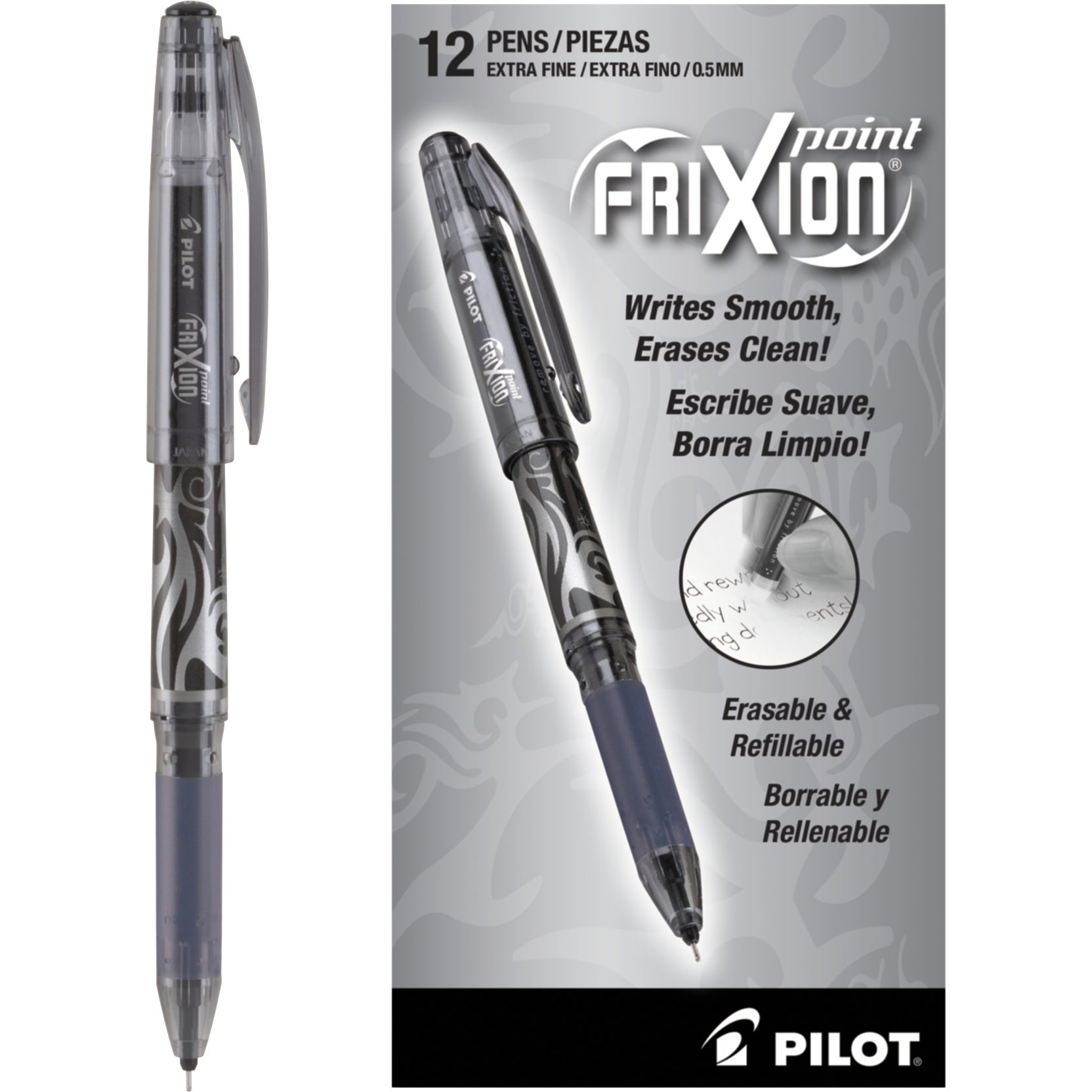PILOT FRIXION ERA PEN .5MM PIL31573 12CT BLACK - Image 1