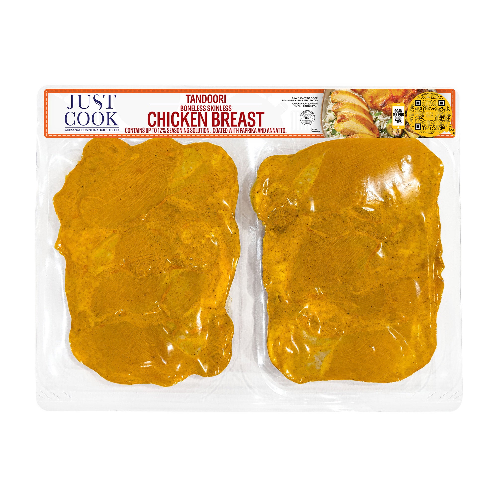 JUST COOK ABF TANDORI CHICKEN PER LB