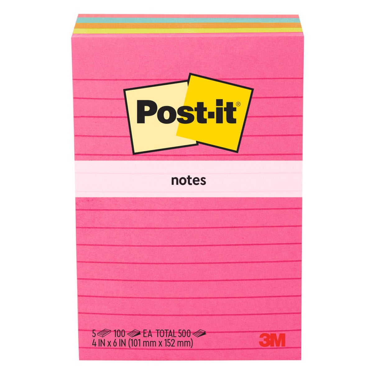 POST-IT SELF STICK LINED NOTES 4'X6¨ 75/100 COUNT - Image 1