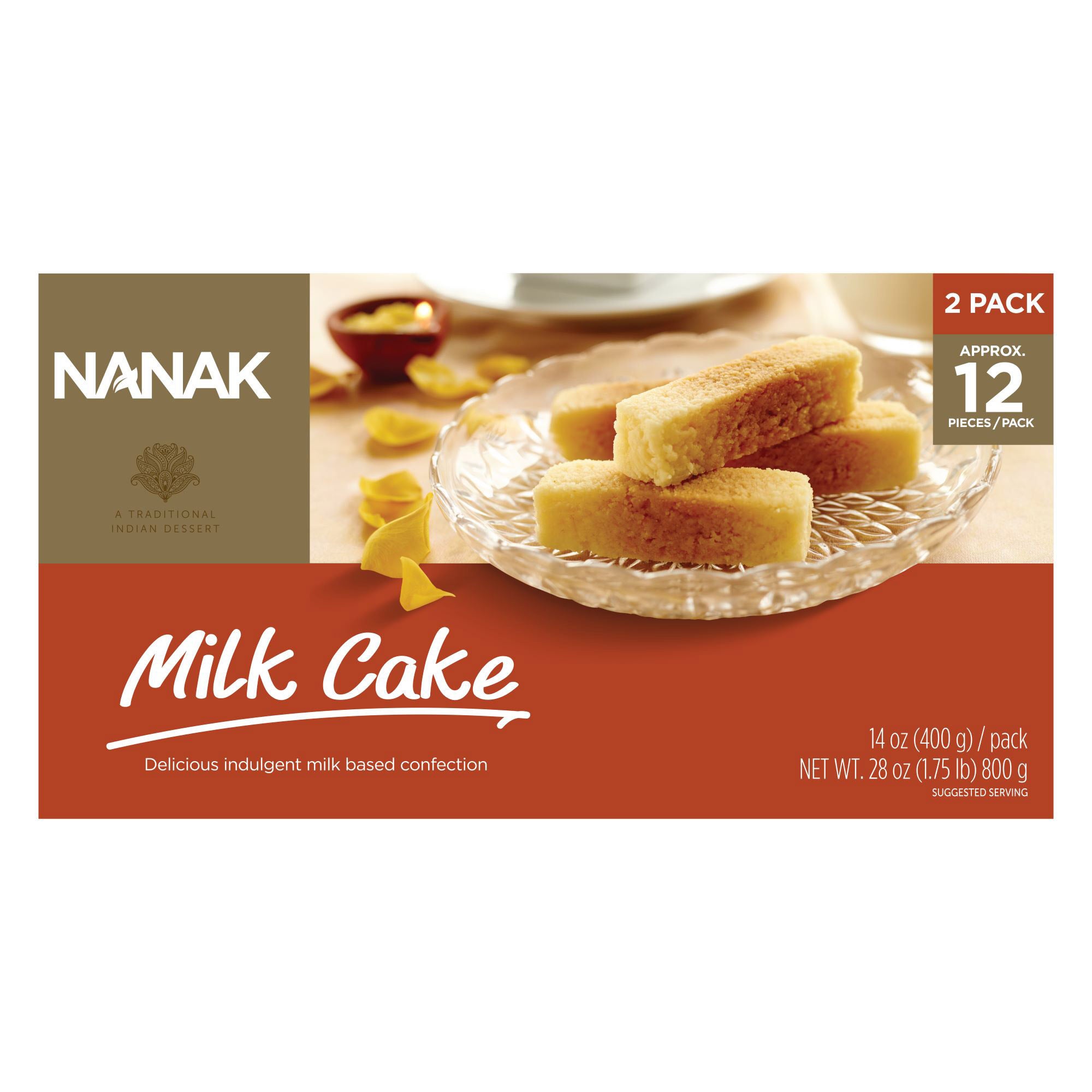 NANAK MILK CAKE 2/14.1 OZ PKS 1.76LBS - Image 1