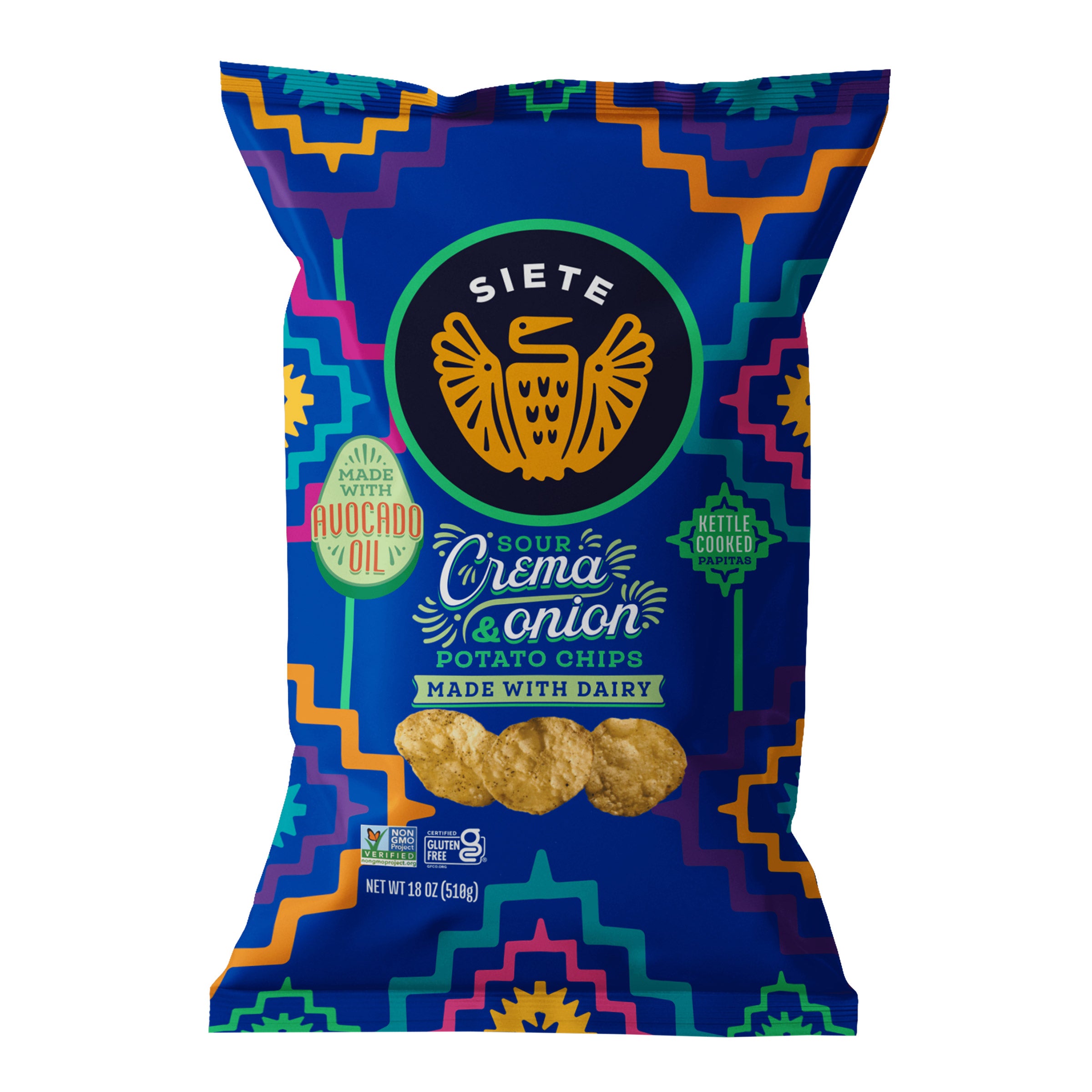 SIETE SOUR CREMA AND ONION 18 OZ