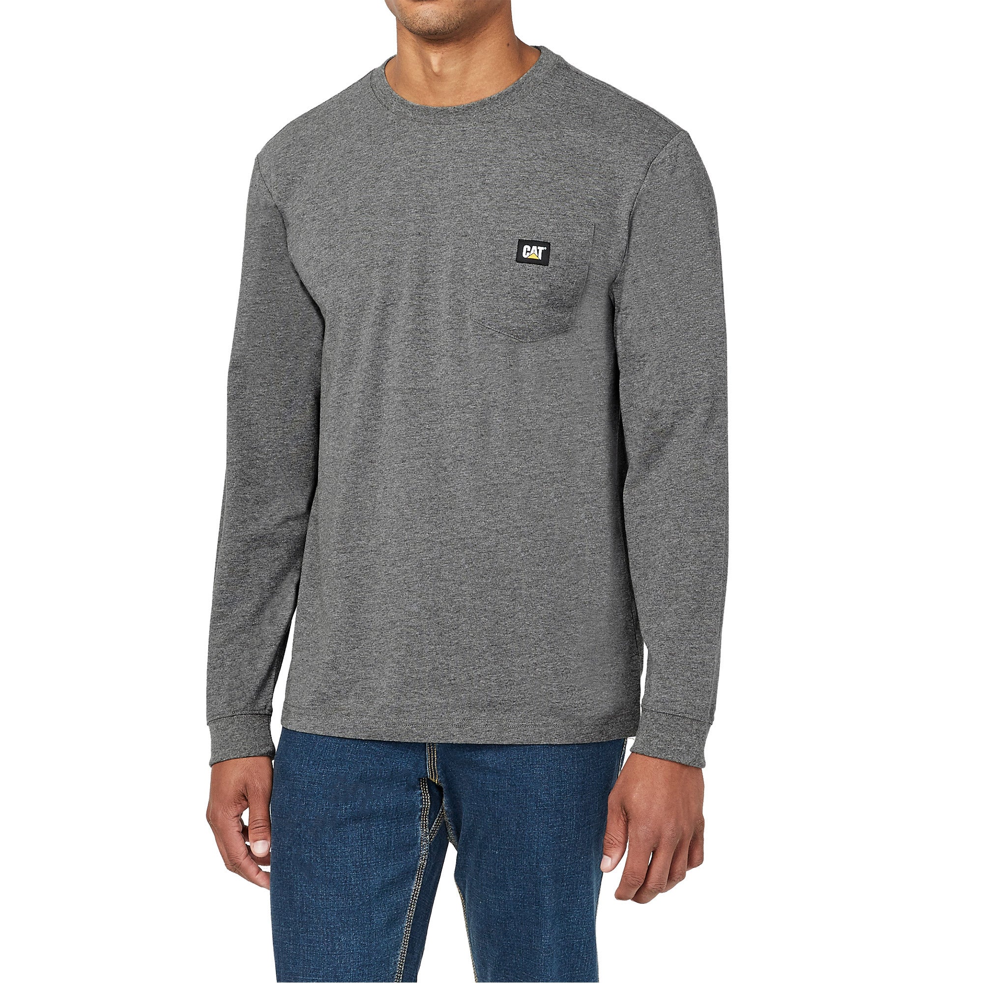 CATERPILLAR MEN'S LONG SLEEVE POCKET TEE - Image 1