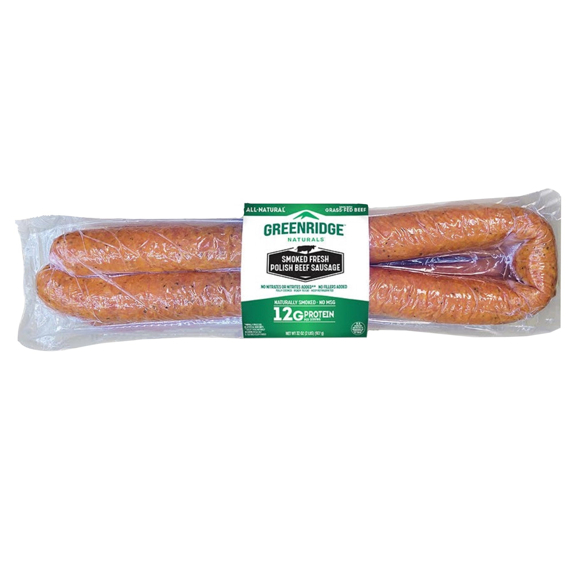 GREENRIDGE FARMS POLISH BEEF SAUSAGE 32 OZ (2 LBS)