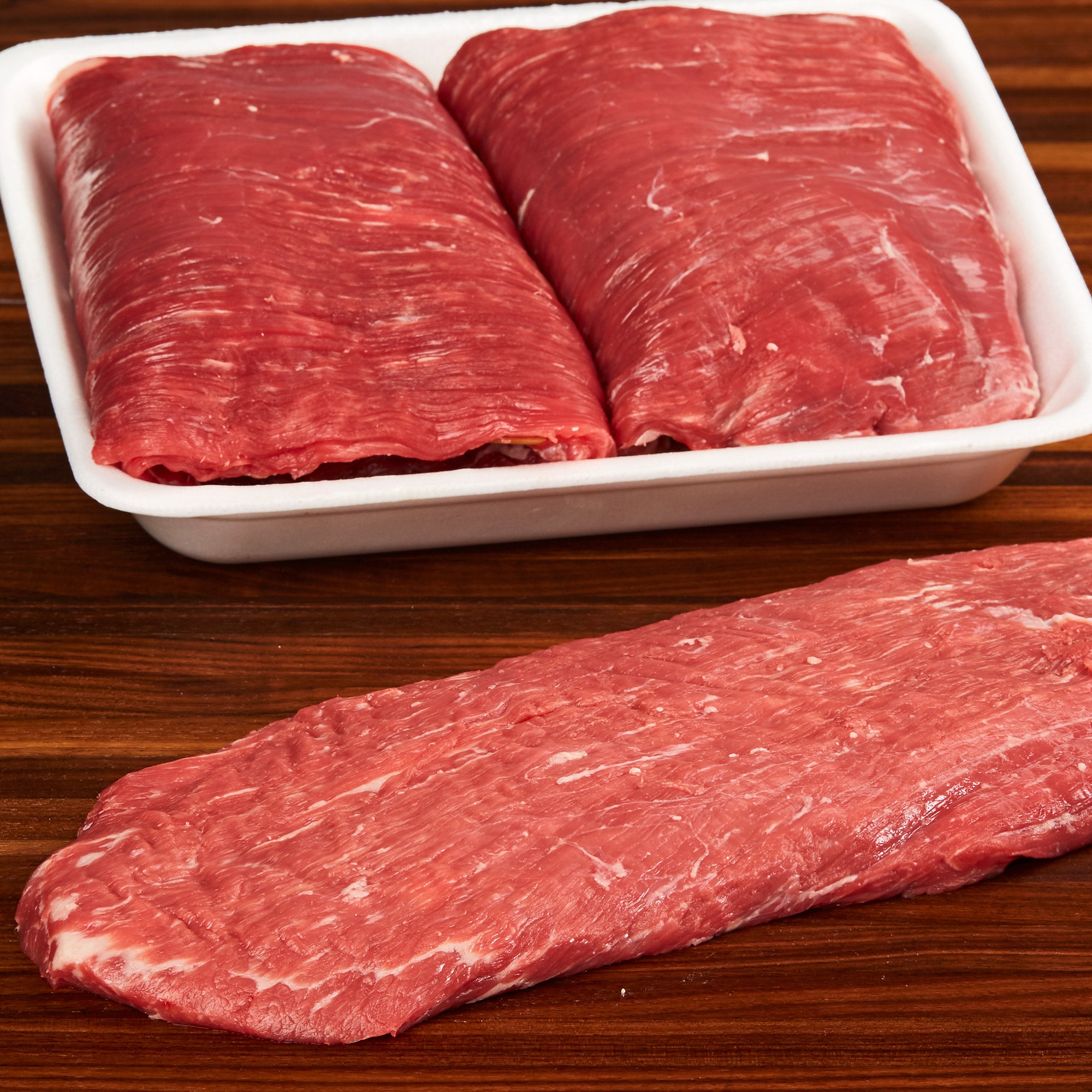 BEEF FLANK STEAK USDA CHOICE PER LB.