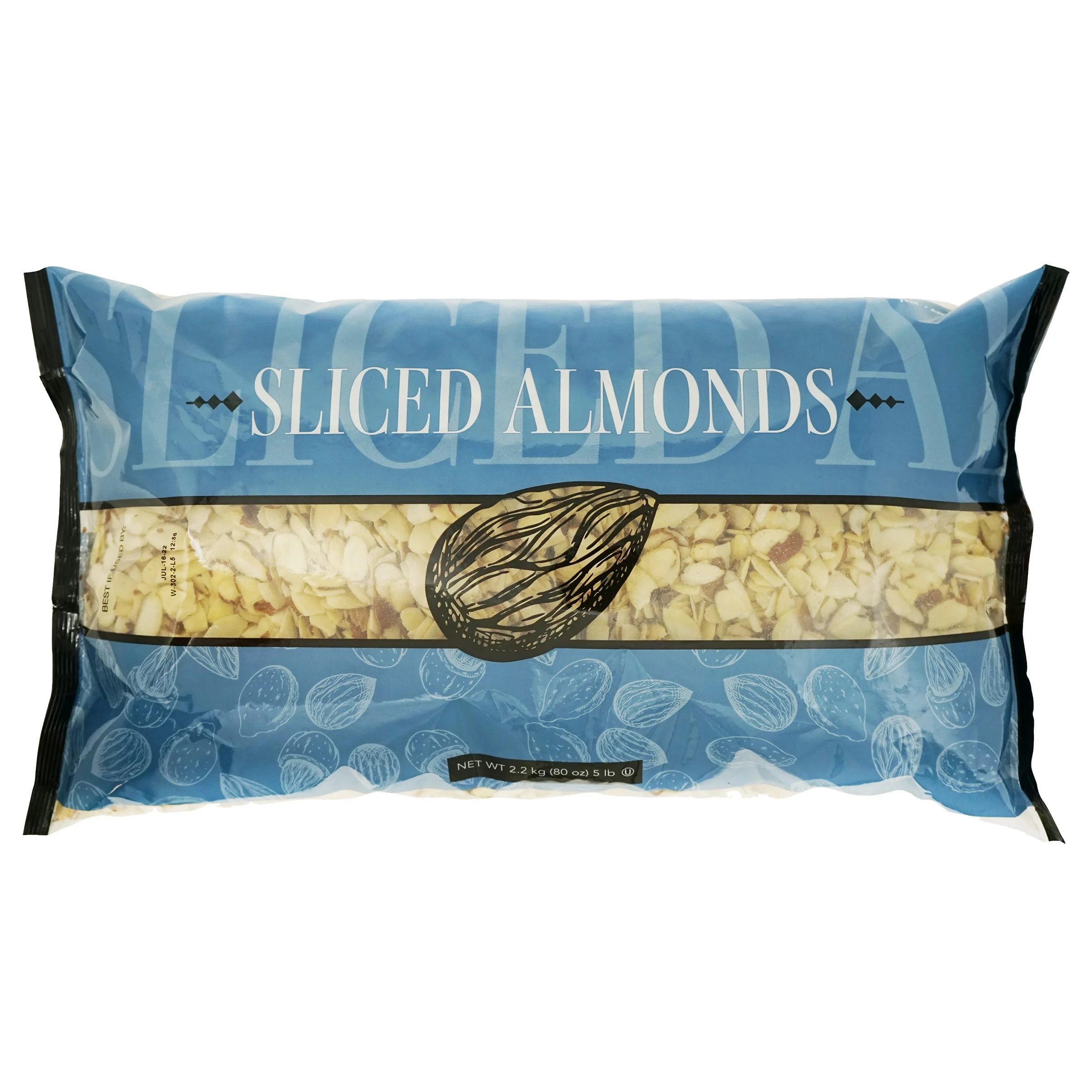 SLICED ALMONDS 5 LB BAG - Image 1