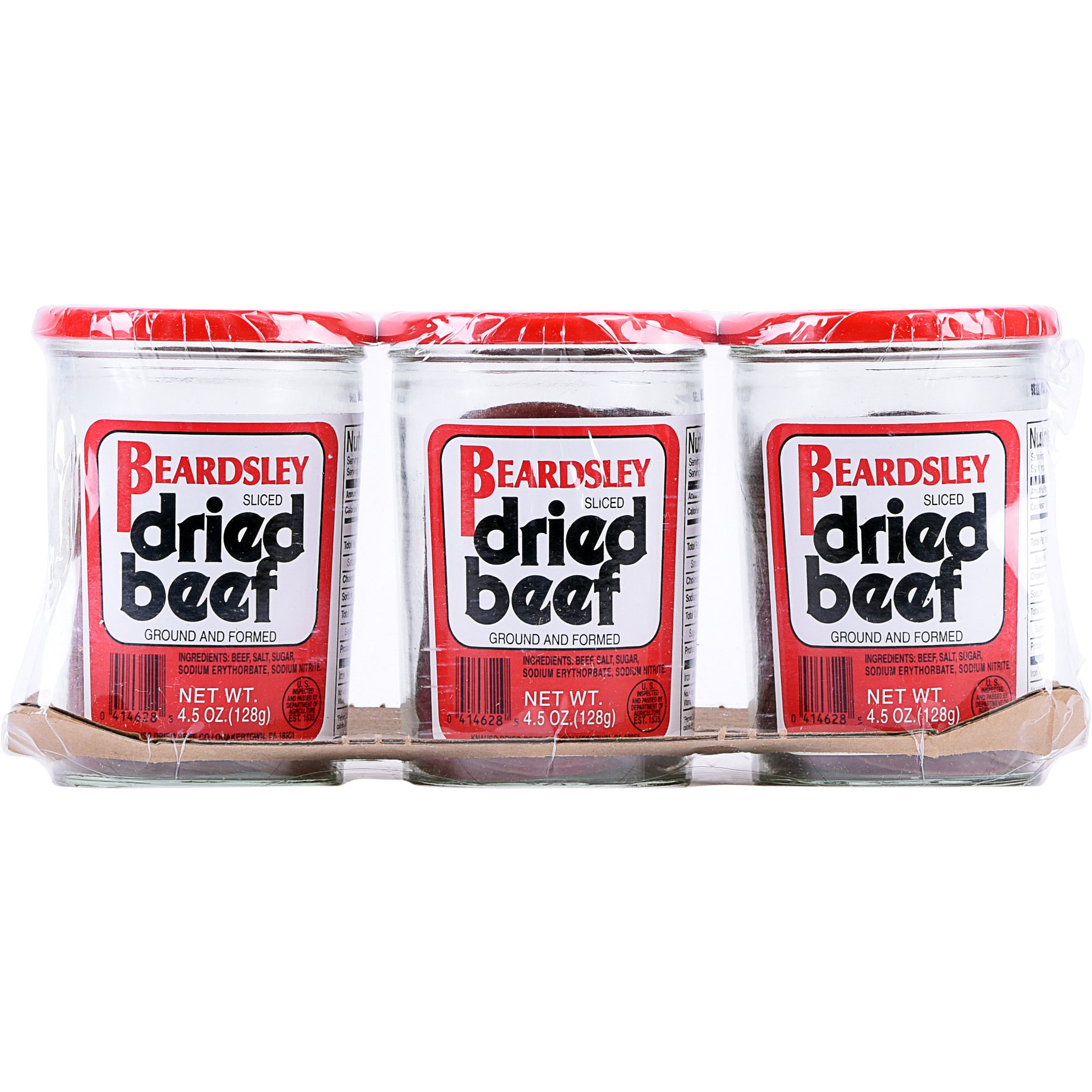 BEARDSLEY SLICED DRIED BEEF 3/4.5 OZ TTL=13.5 OZ