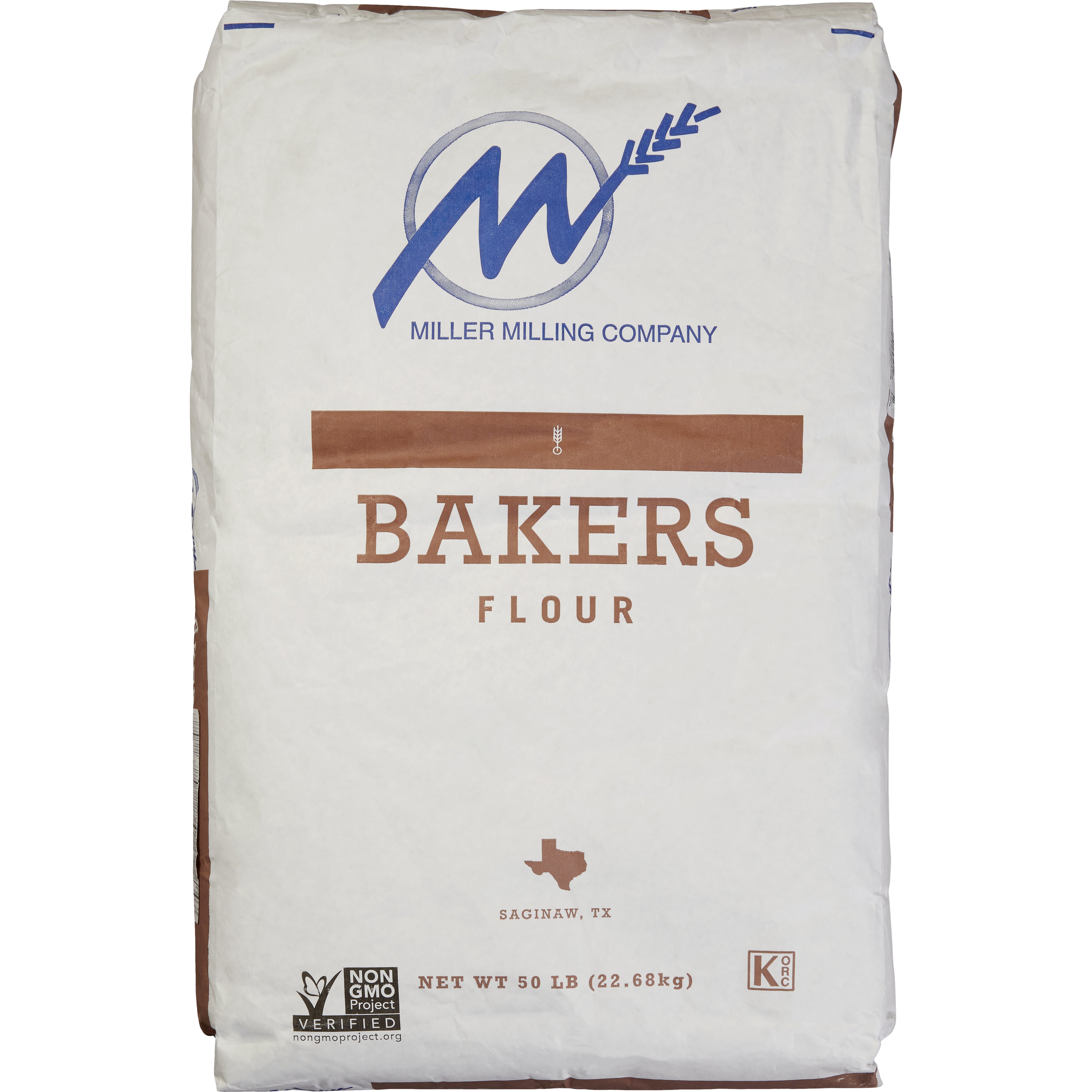 MILLER MILLING BAKERS BREAD FLOUR 50 LB - Image 1