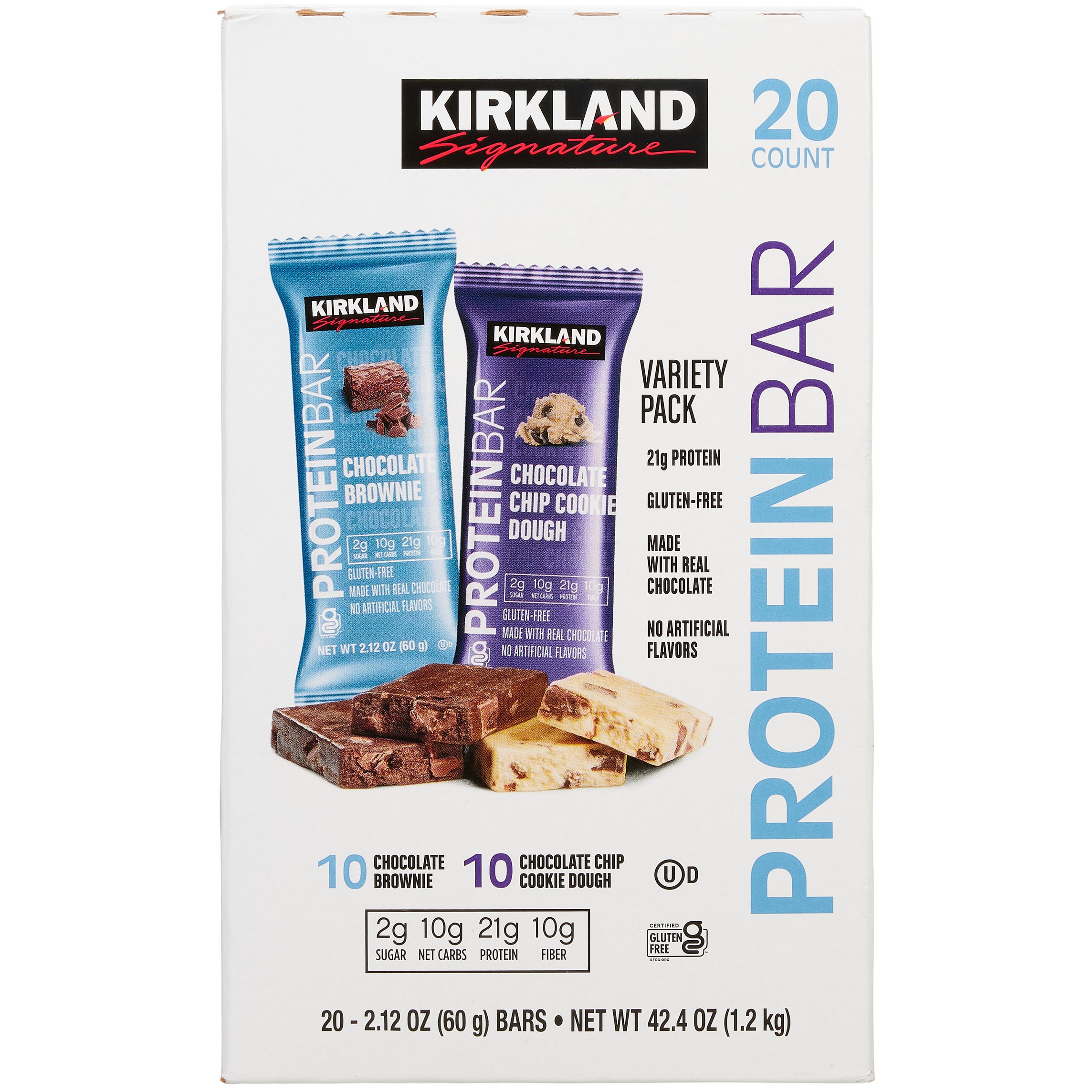 KIRKLAND SIGNATURE PROTEIN BAR 20/ 2.12 OZ