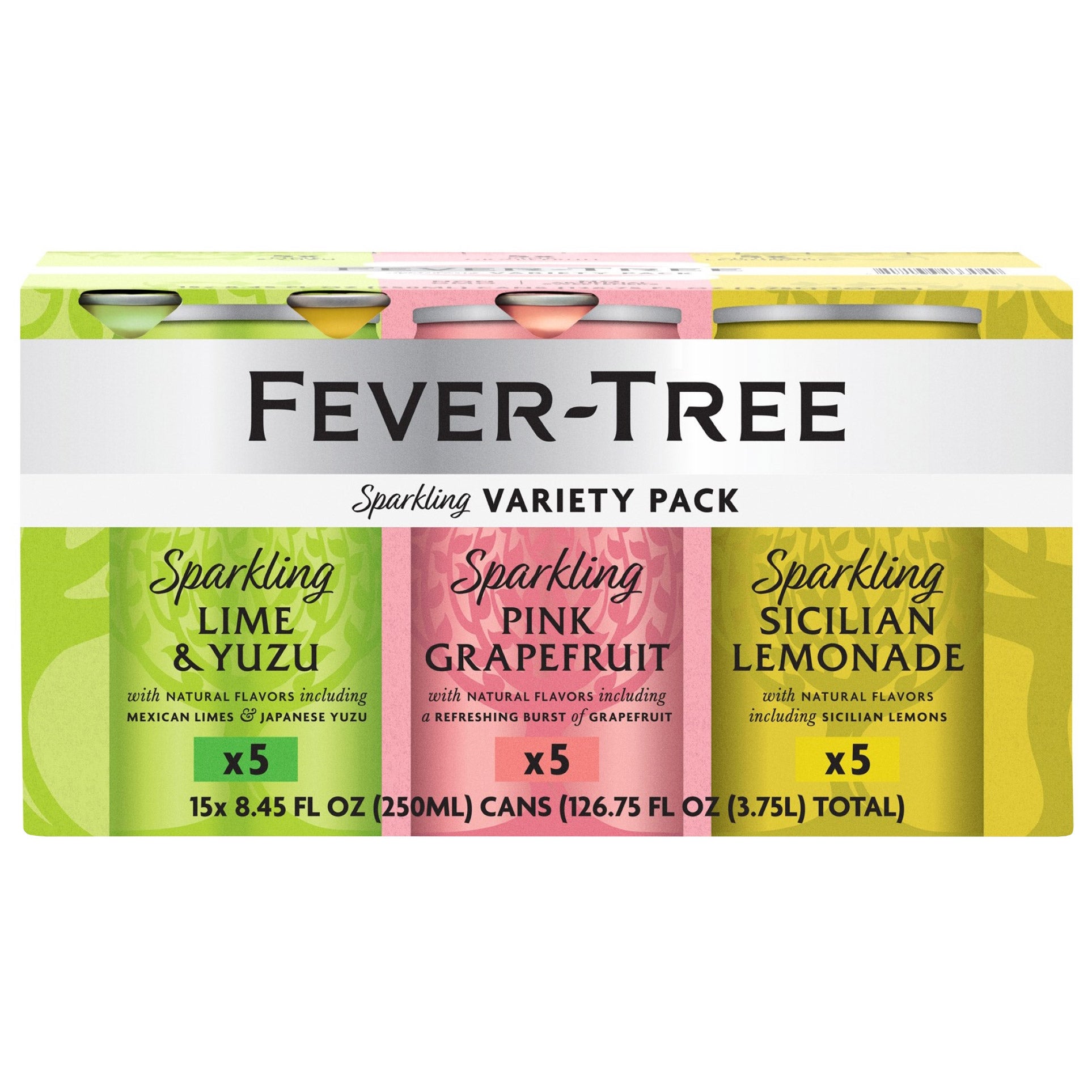 FEVER TREE SPARKLING VARIETY PACK 15/8.45 OUNCE BOTTLES - Image 1