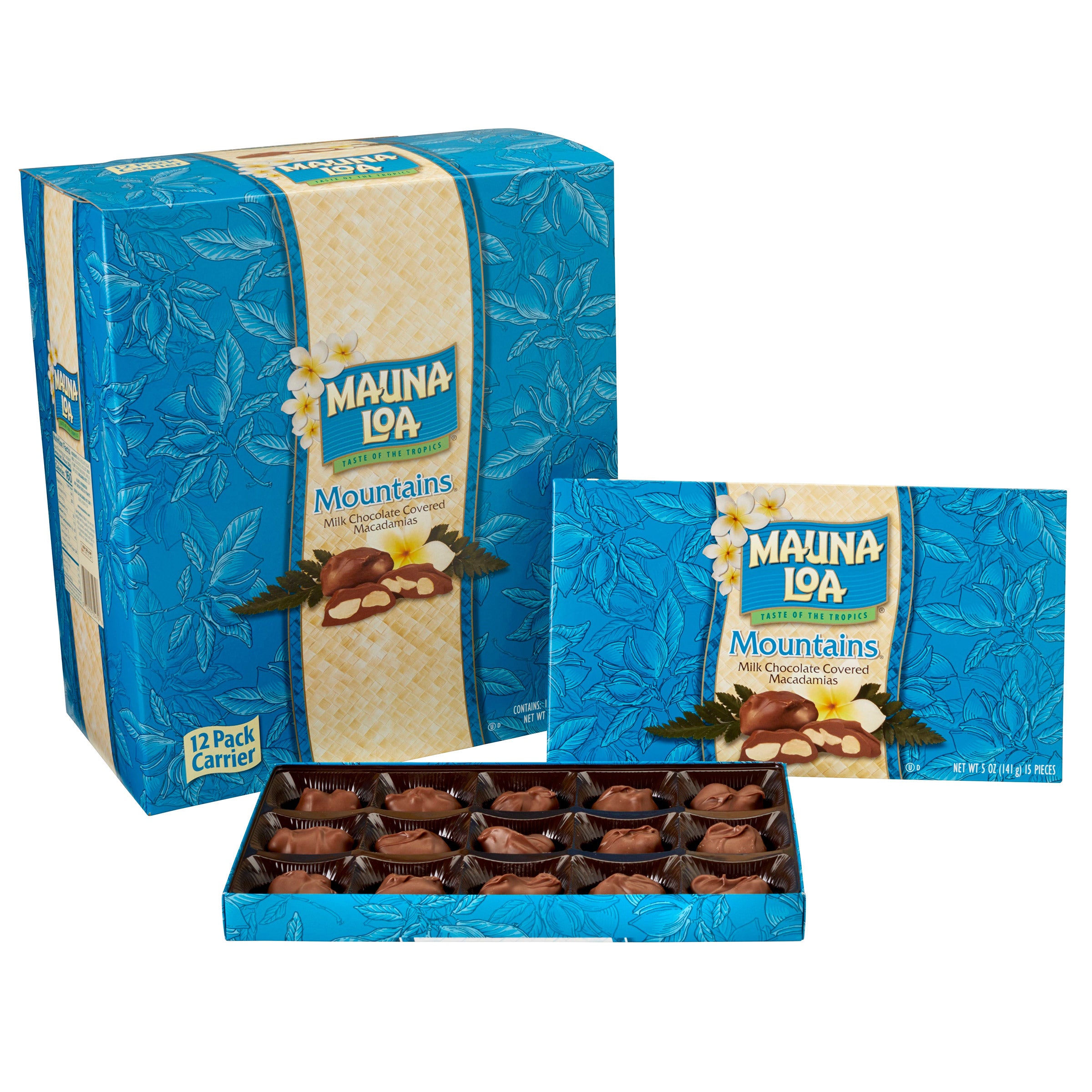 MAUNA LOA MACADAMIA CHOCOLATE MOUNTAINS 12/5 OZ CARRYPACK