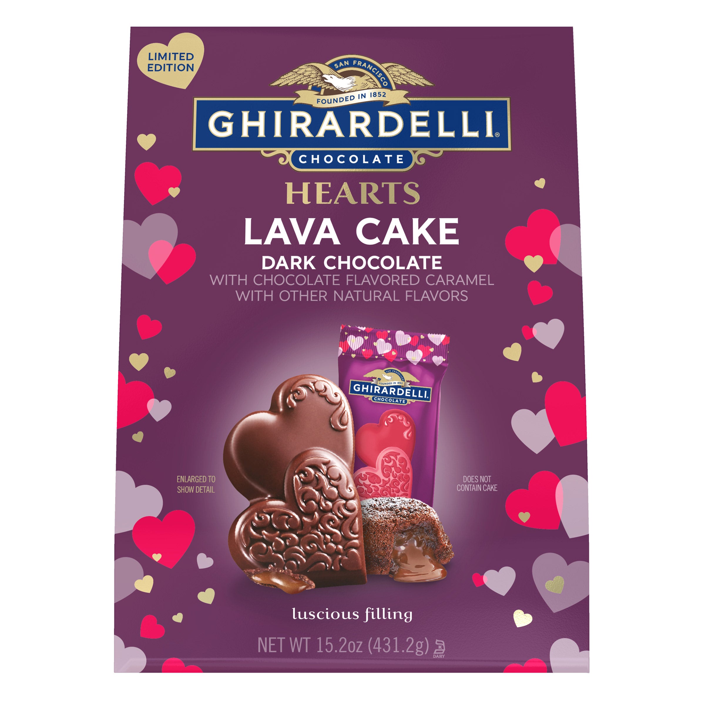 GHIRARDELLI LAVA CAKE HEART DUO 15.2 OZ (0.95 LB) - Image 1