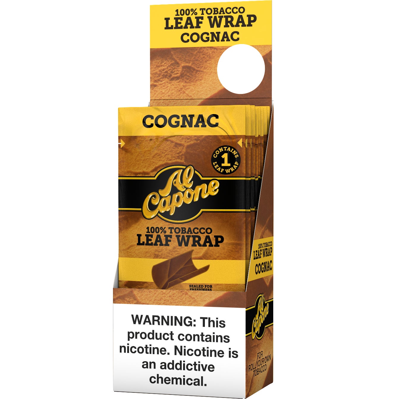 AL CAPONE COGNAC LEAF WRAP 18/1PK