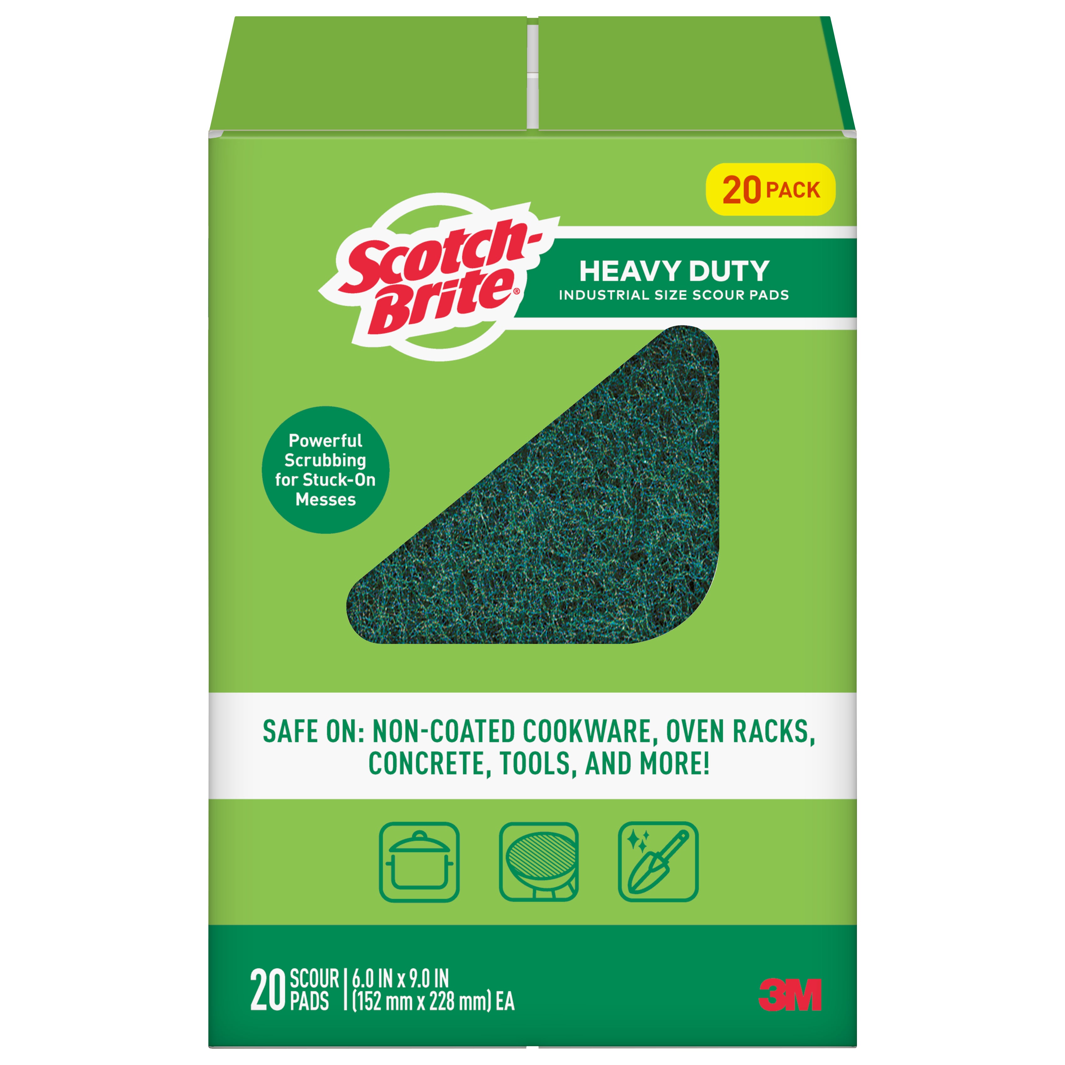 3M SCOTCH-BRITE SCOUR PAD 20 CT