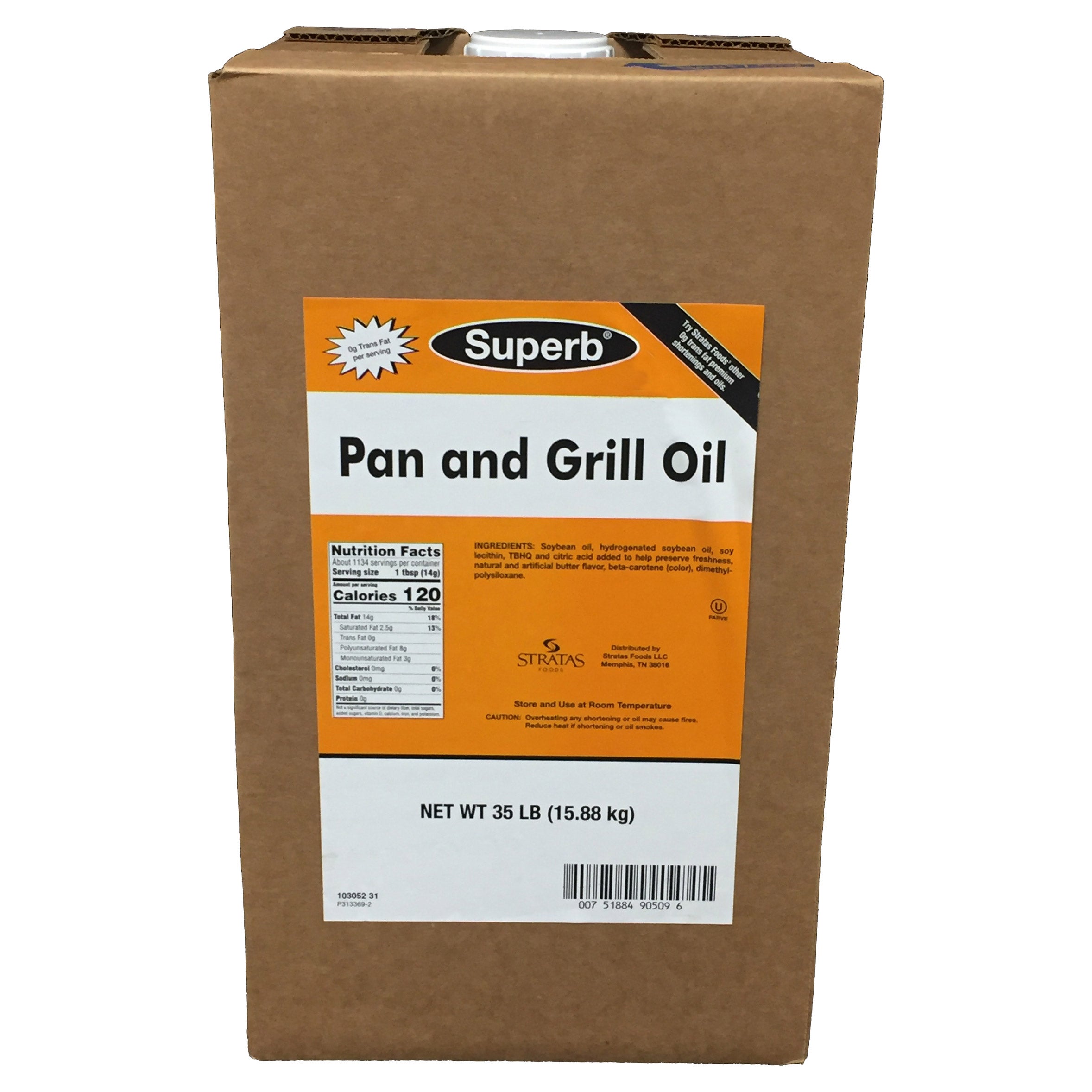 ADM SUPERB PAN & GRILL OIL NO TRANS FAT 35 POUNDS