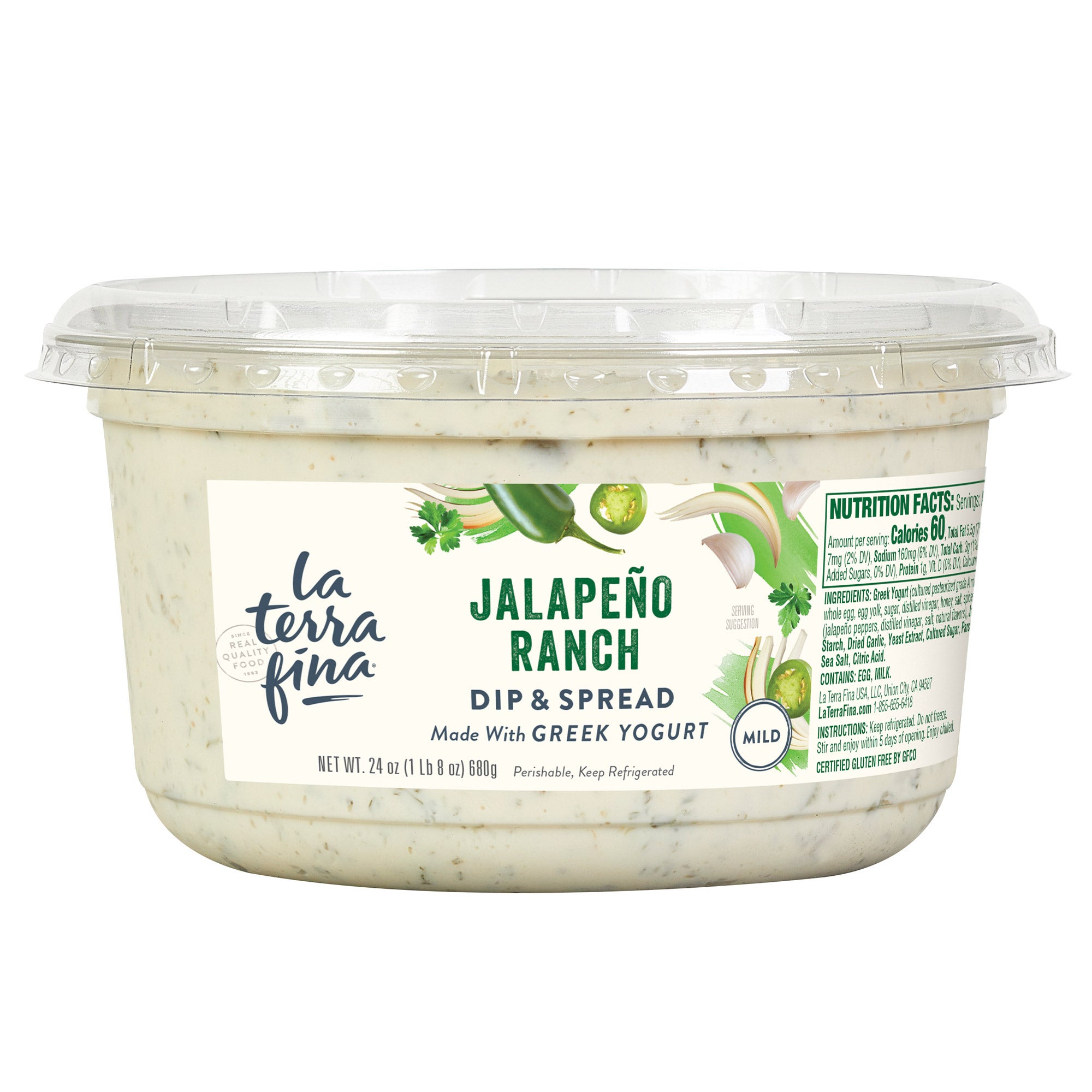 LA TERRA FINA JALAPENO RANCH DIP 24 OZ - Image 1