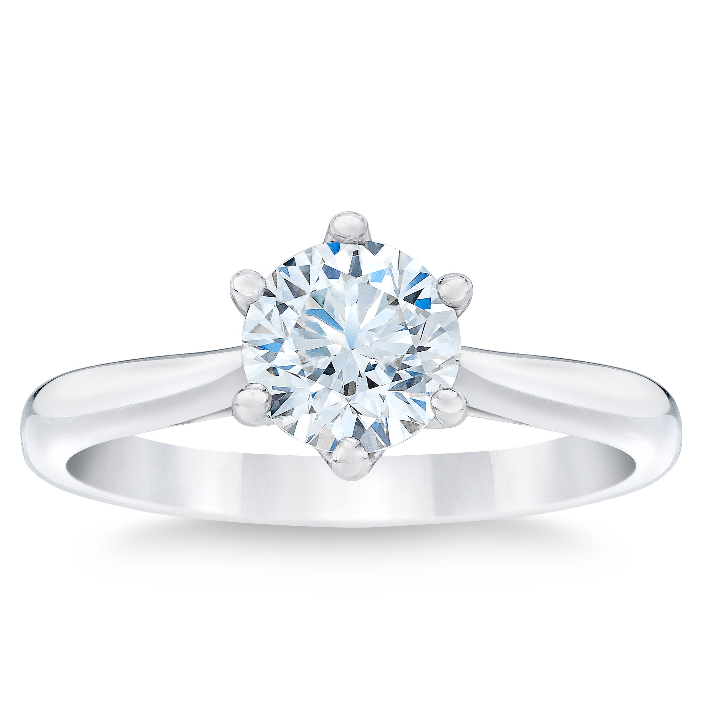 PLATINUM VS2 I 1.00CTW ROUND DIAMOND SOLITAIRE RING - Image 1